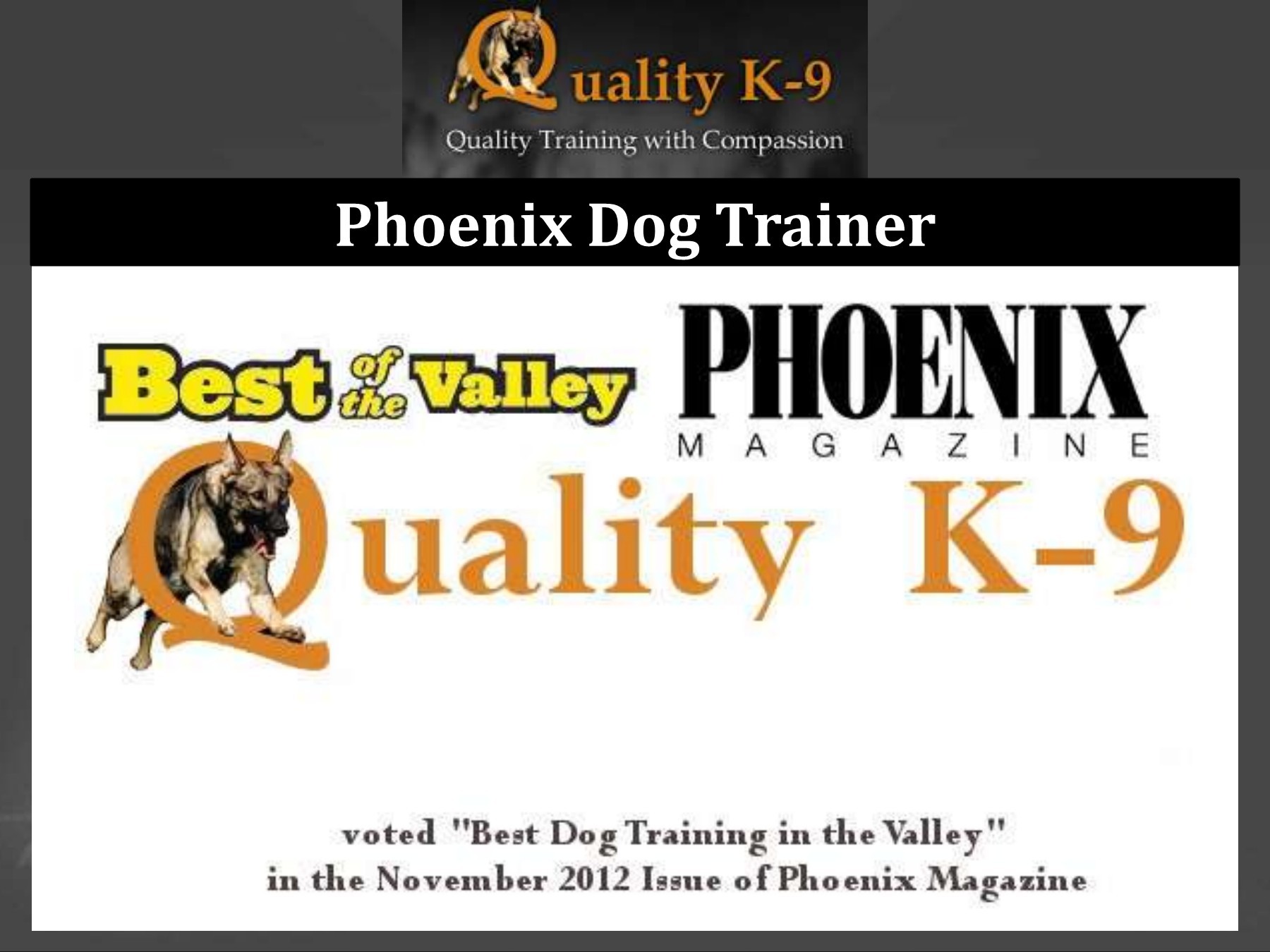 Phoenix Dog Trainer qualityk9 Page 1 7 Flip PDF Online PubHTML5