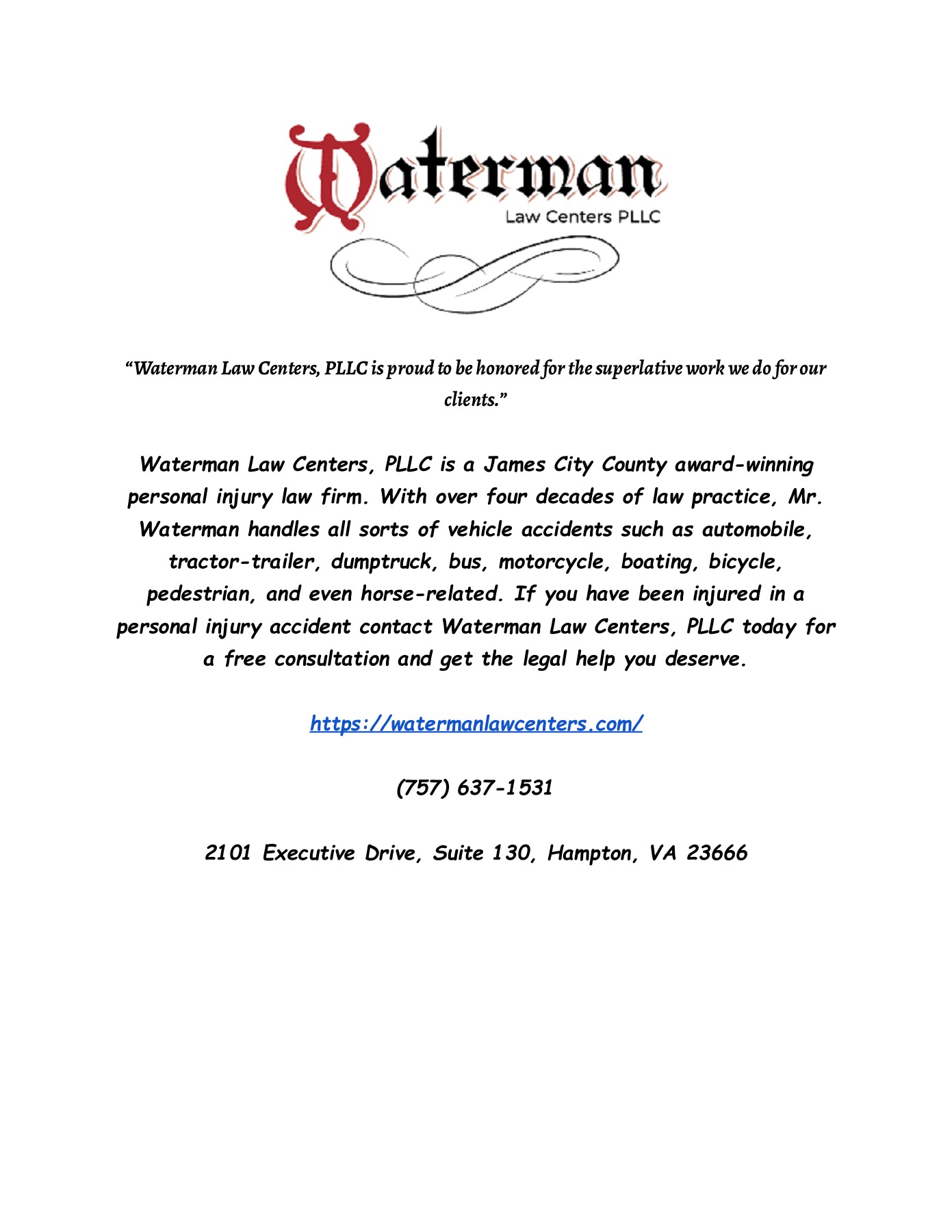 WATERMAN LAW CENTERS watermanlawcenter83 Page 1 1 Flip PDF