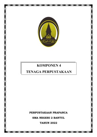 Komponen 4 Tenaga Perpustakaan - rainbownoona - Kaca 100 | PDF Online ...
