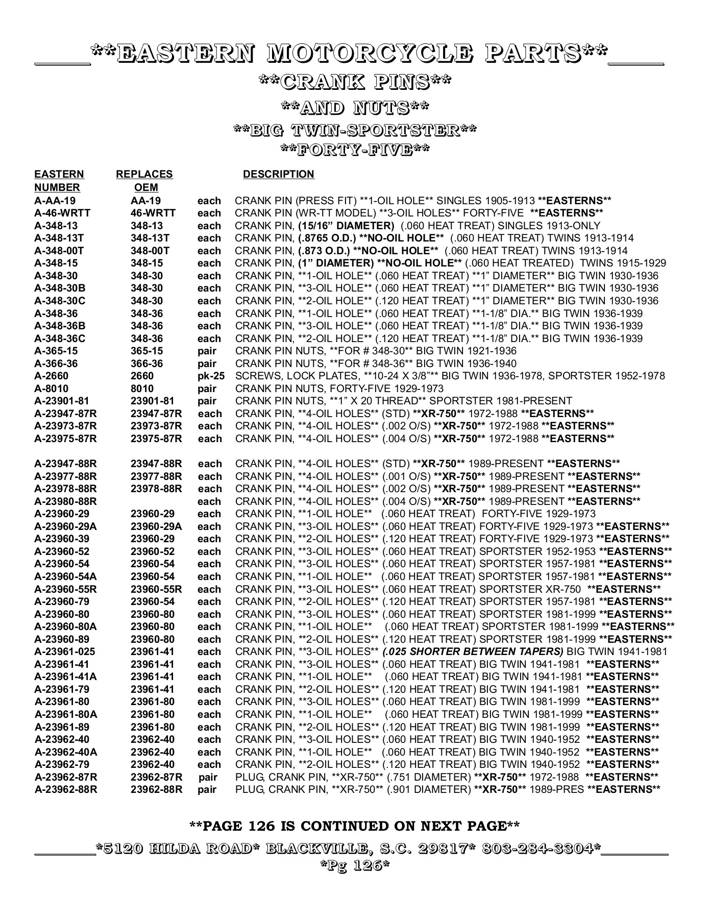 CATALOGO EASTERN MOTORCYCLE PARTS 2021 BIKE INSIDE Page 150 Flip