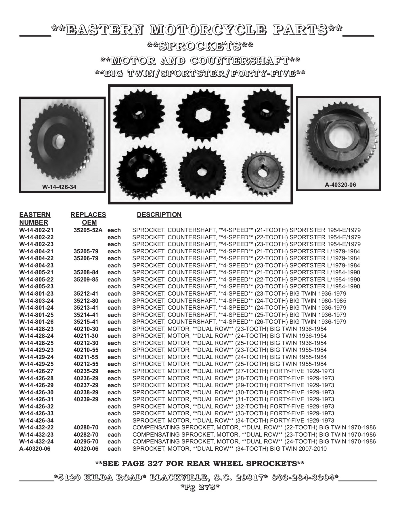 CATALOGO EASTERN MOTORCYCLE PARTS 2021 BIKE INSIDE Page 307 Flip