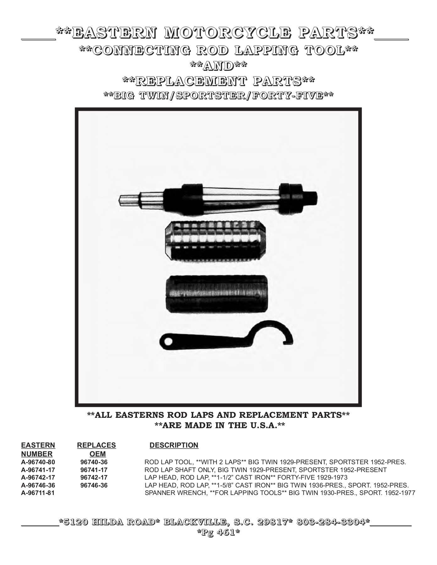 CATALOGO EASTERN MOTORCYCLE PARTS 2021 BIKE INSIDE Page 491 Flip