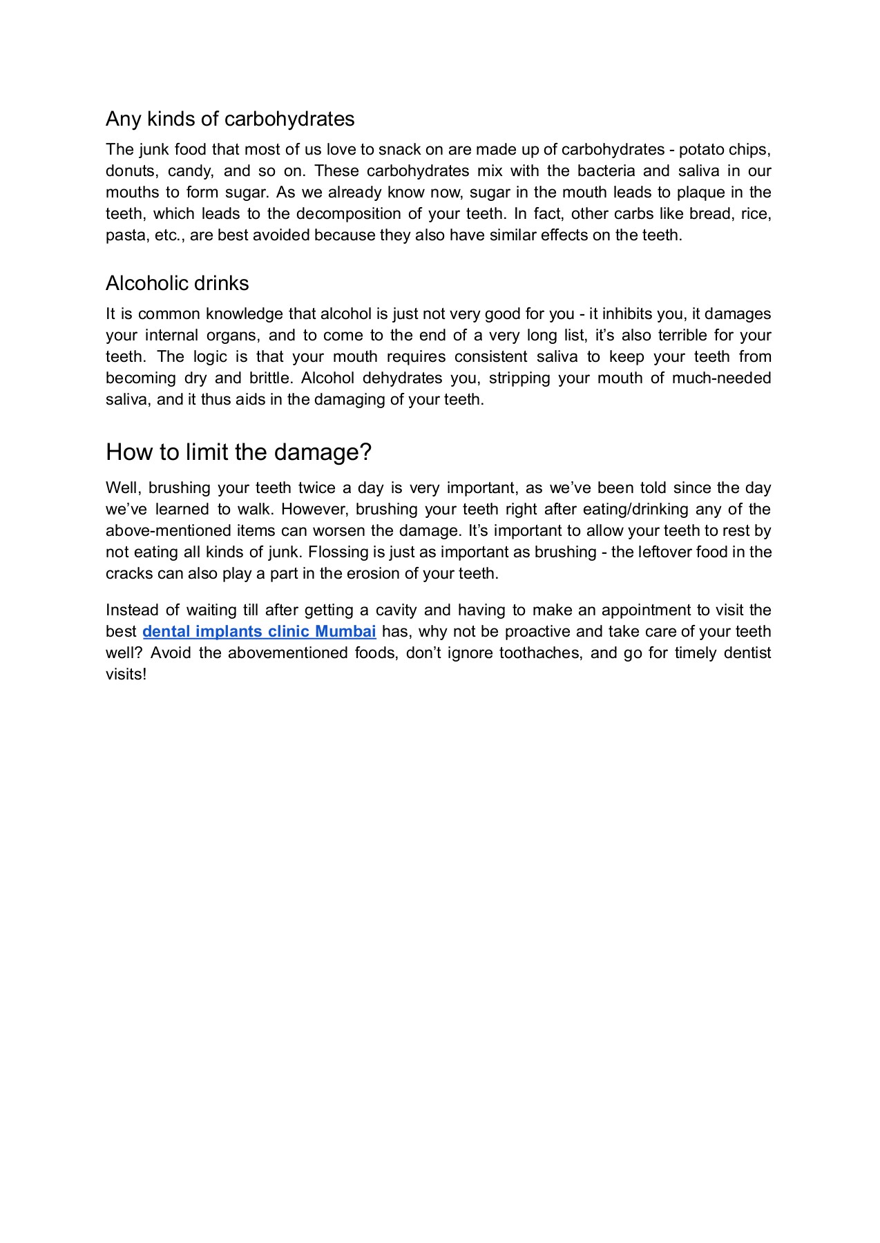 Foods that can damage your teeth MacFax Clinic Page 2 Flip PDF