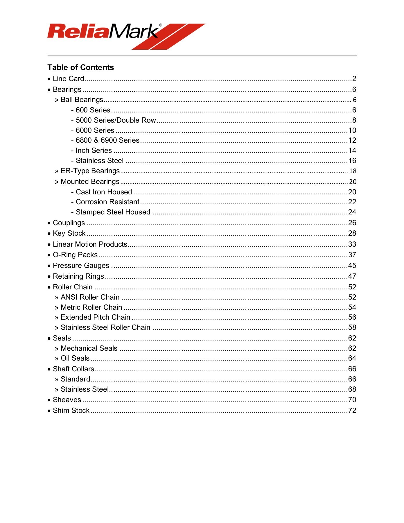 Complete ReliaMark Catalog kdgmarketing Page 1 74 Flip PDF