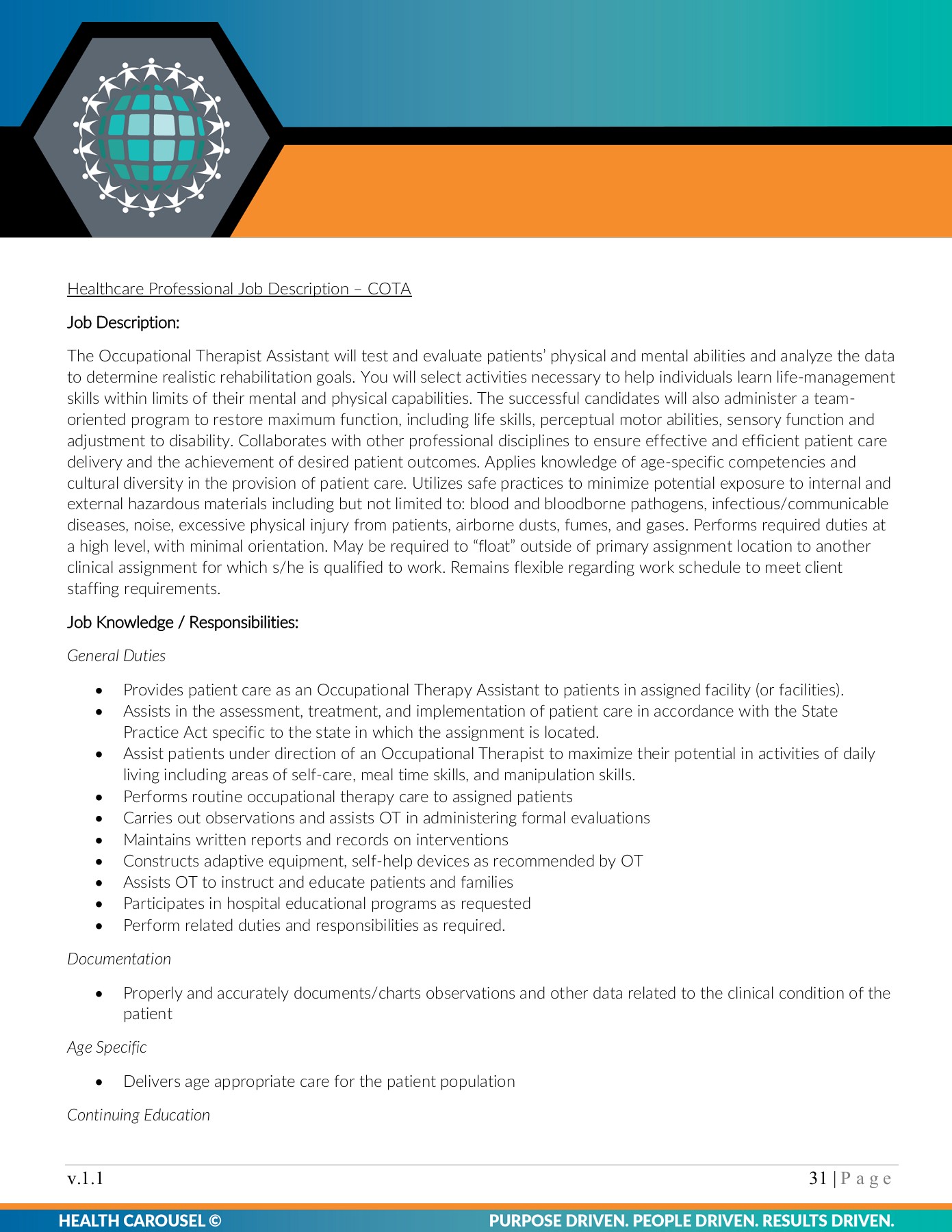 Quality and Goverance Policy Manual v1.1 (1) bill.jamison Page 32