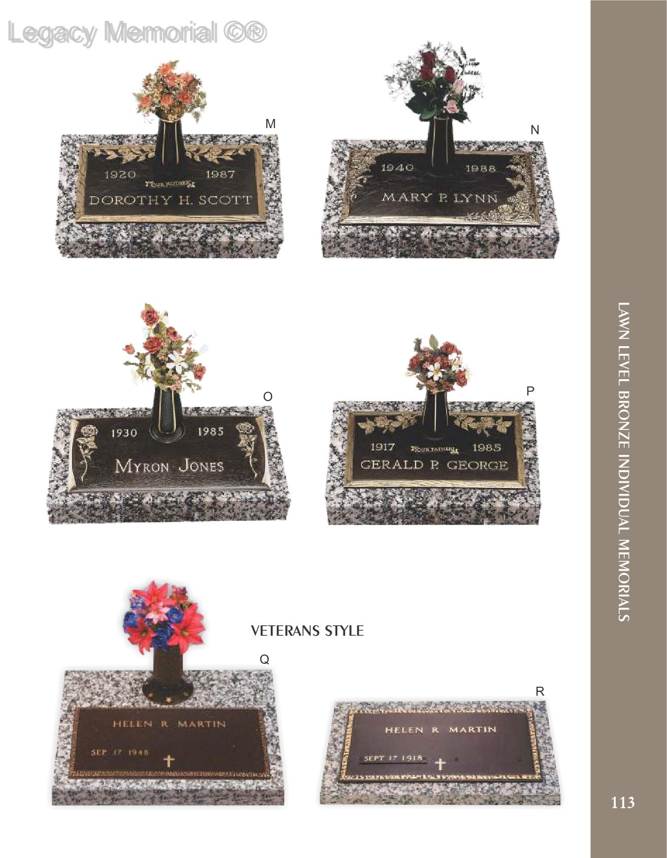 Legacy Memorial Catalog jacqueline Page 113 Flip PDF Online