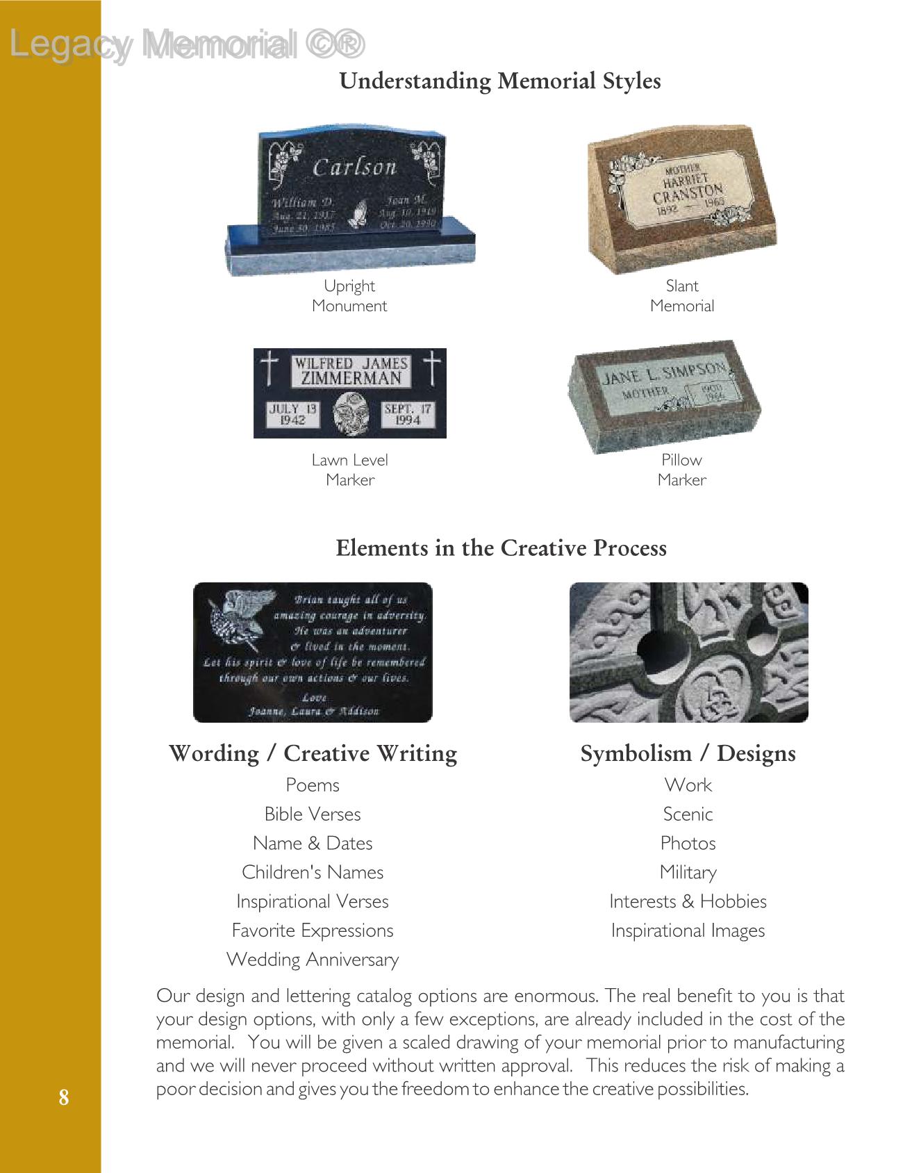 Legacy Memorial Catalog jacqueline Page 8 Flip PDF Online PubHTML5