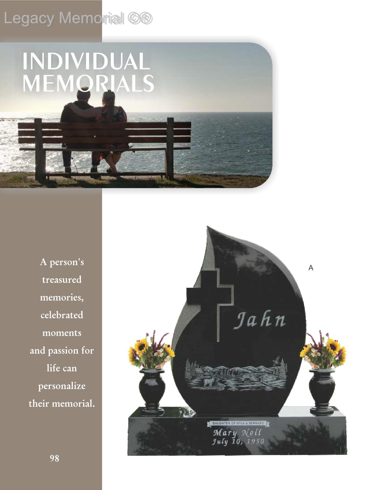 Legacy Memorial Catalog jacqueline Page 98 Flip PDF Online PubHTML5