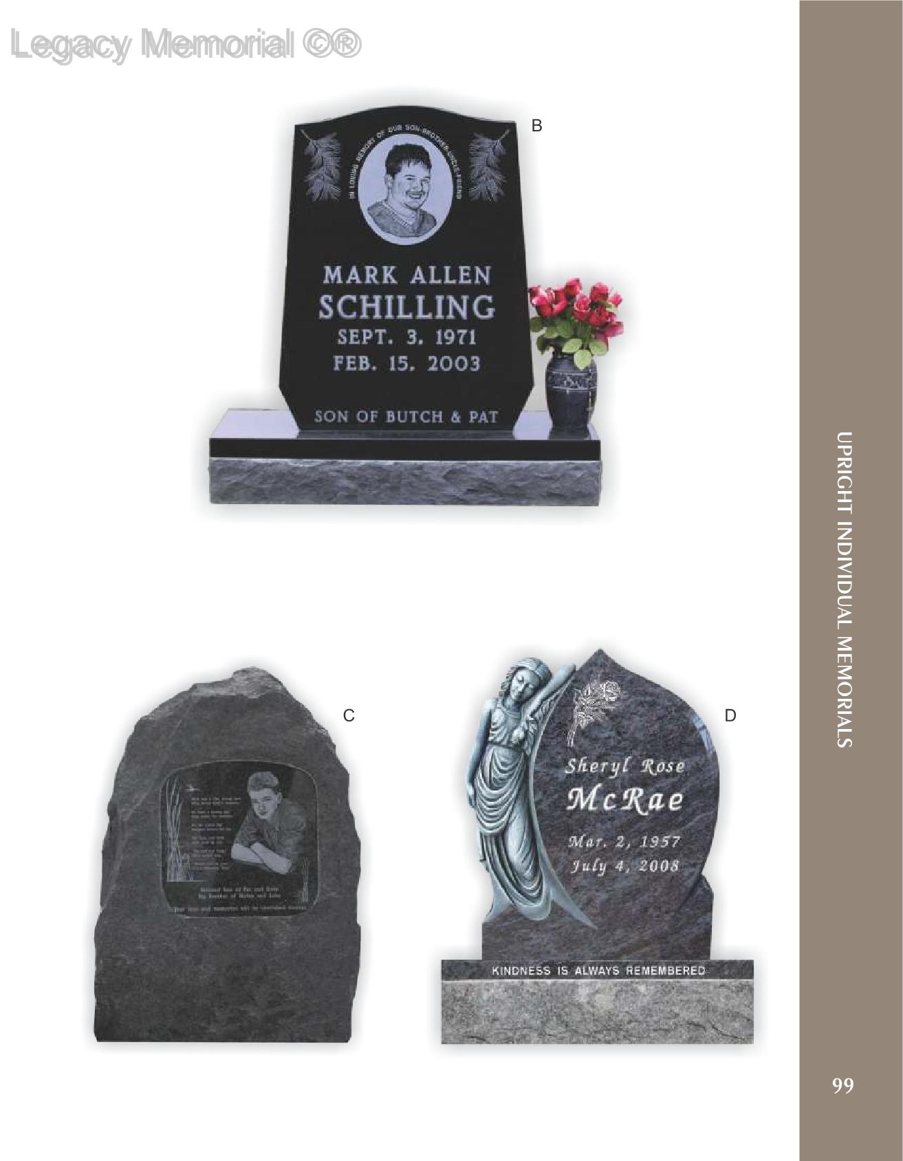 Legacy Memorial Catalog jacqueline Page 99 Flip PDF Online PubHTML5