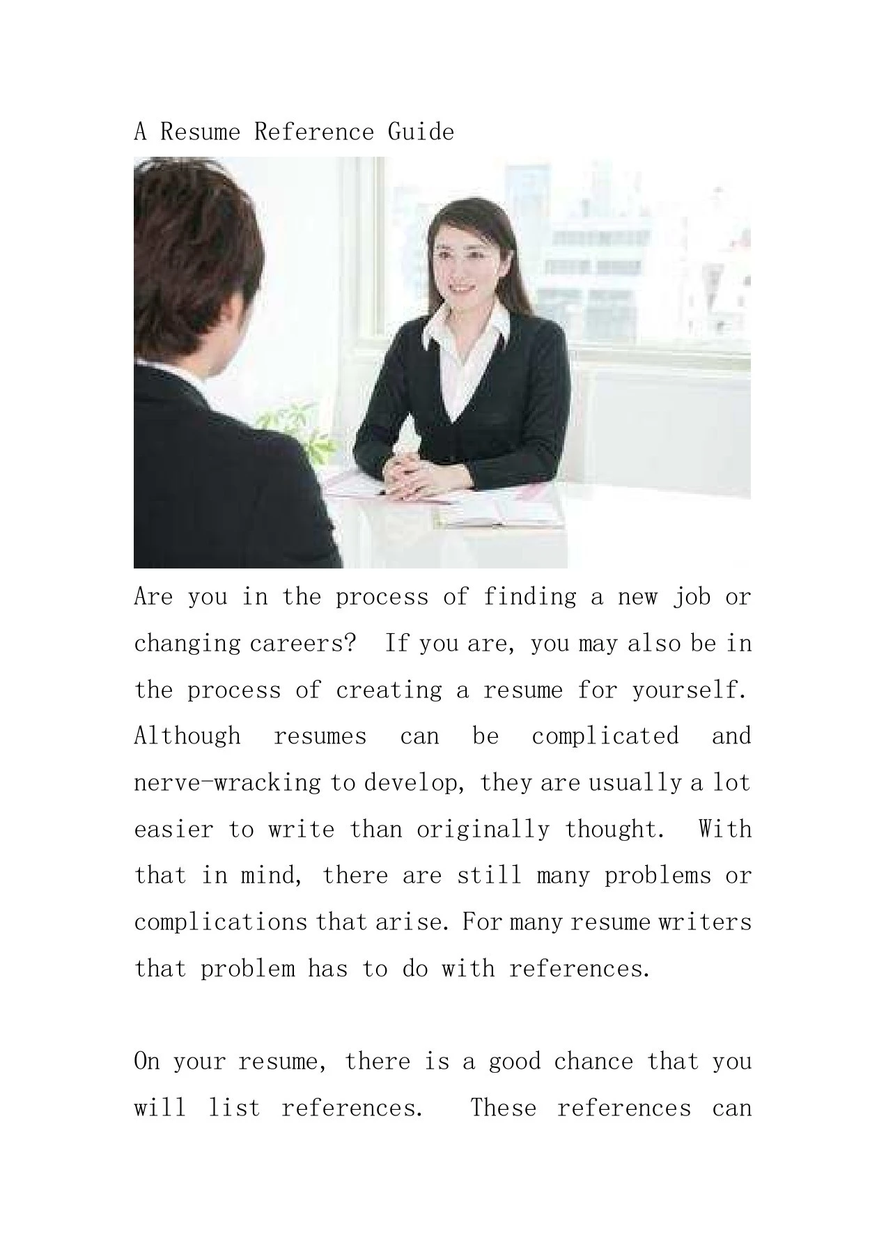 A Resume Reference Guide - nicholas - Page 1 | Flip PDF Online | PubHTML5