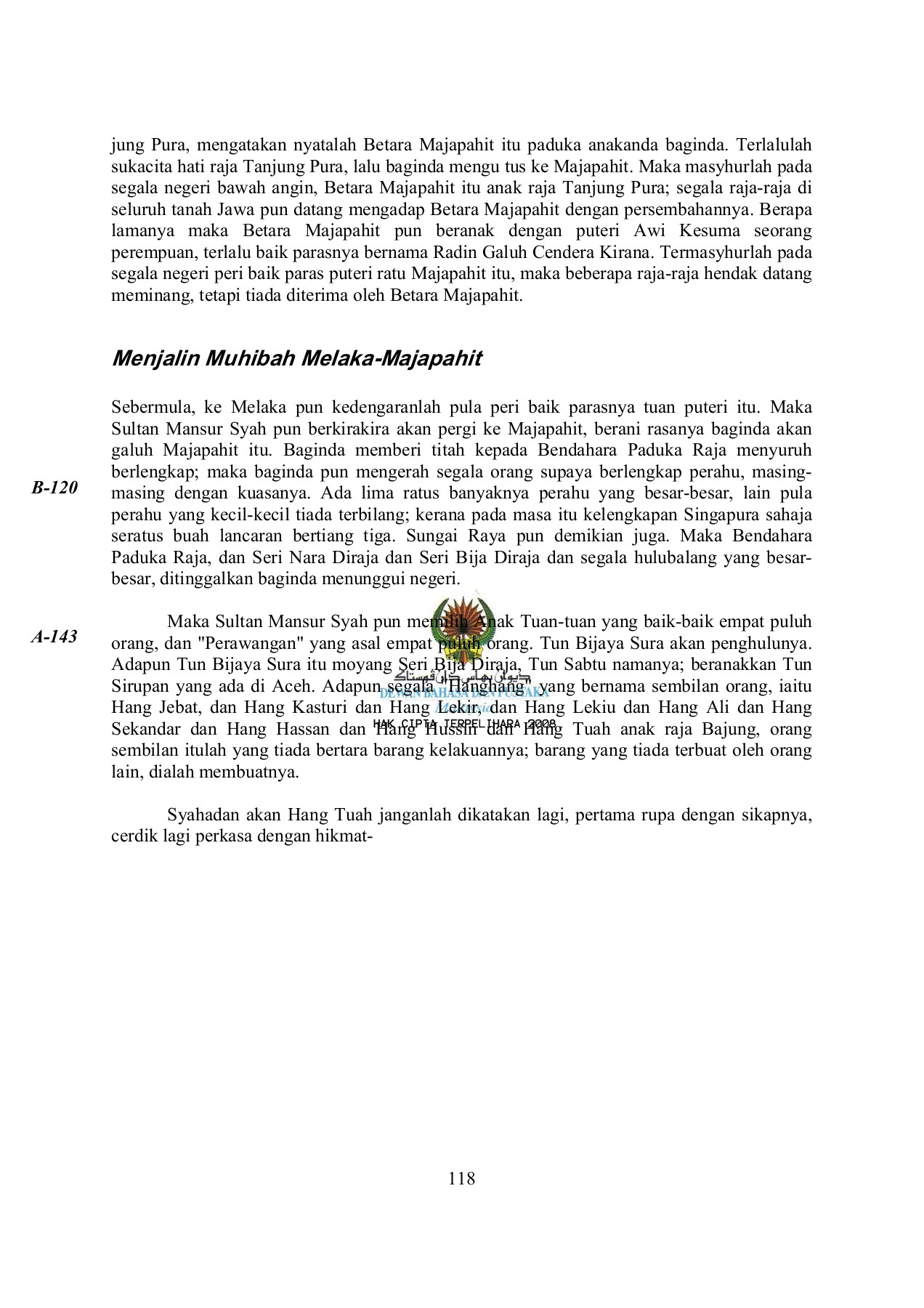 Sulatus Salatin Sejarah Melayu PSS SMK SERI PULAI PERDANA Muka