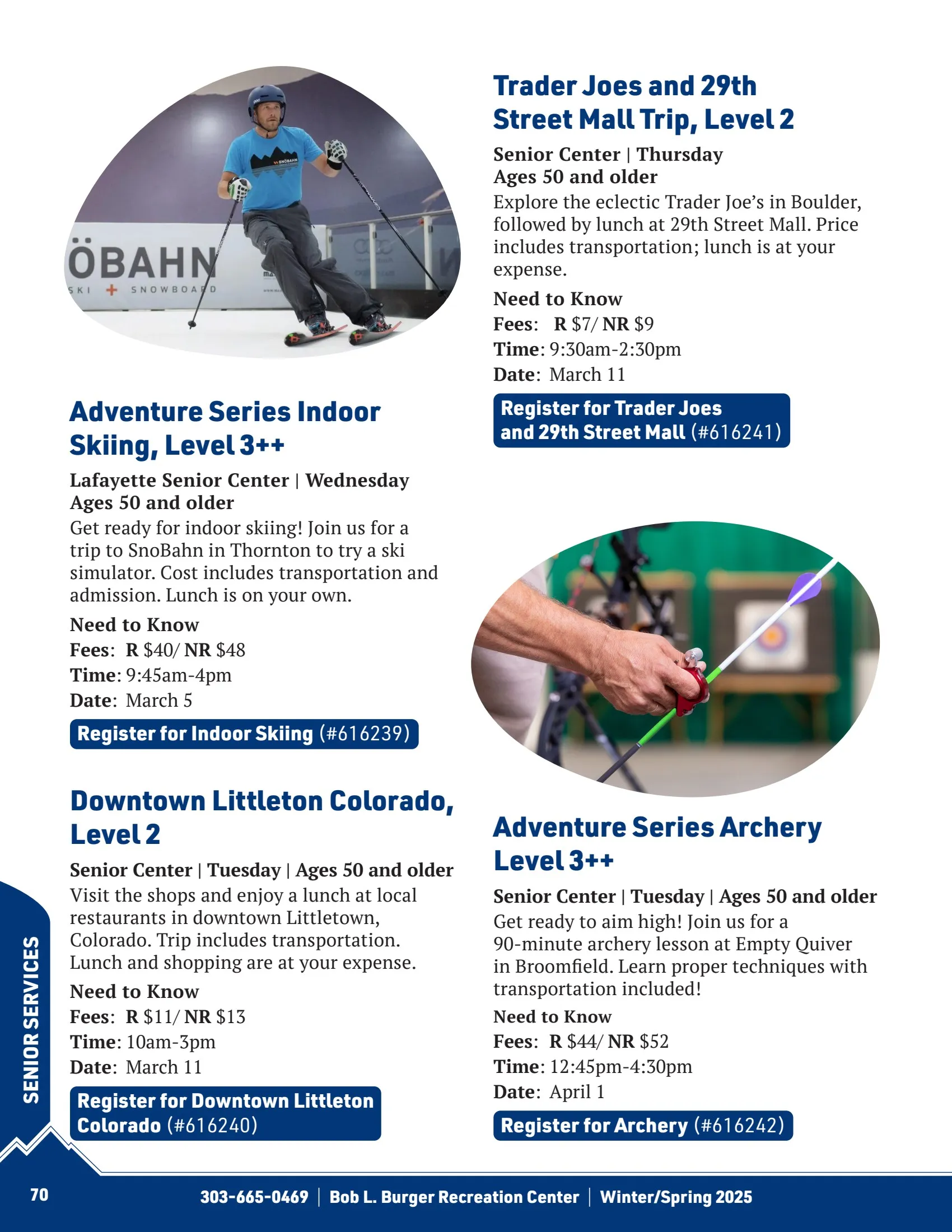 Winter/spring Activity Guide Winter-Spring 2025 Recreation and Senior Services Activity Guide ...