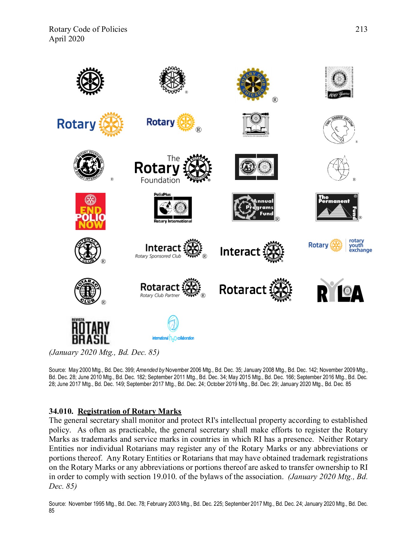 Rotary International Code of Policies ReachOut Page 229 Flip PDF