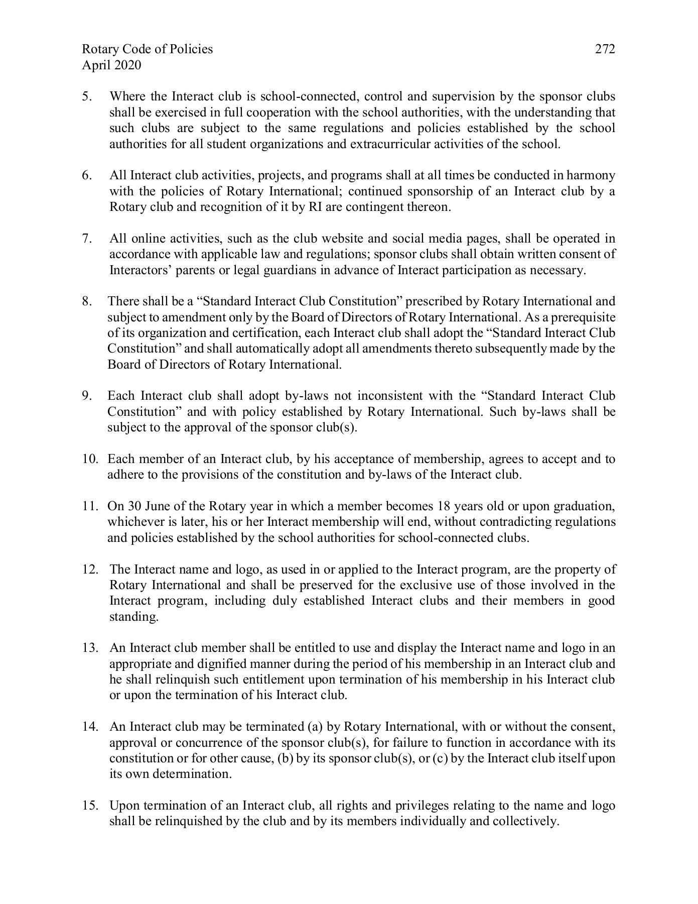 Rotary International Code of Policies ReachOut Page 288 Flip PDF