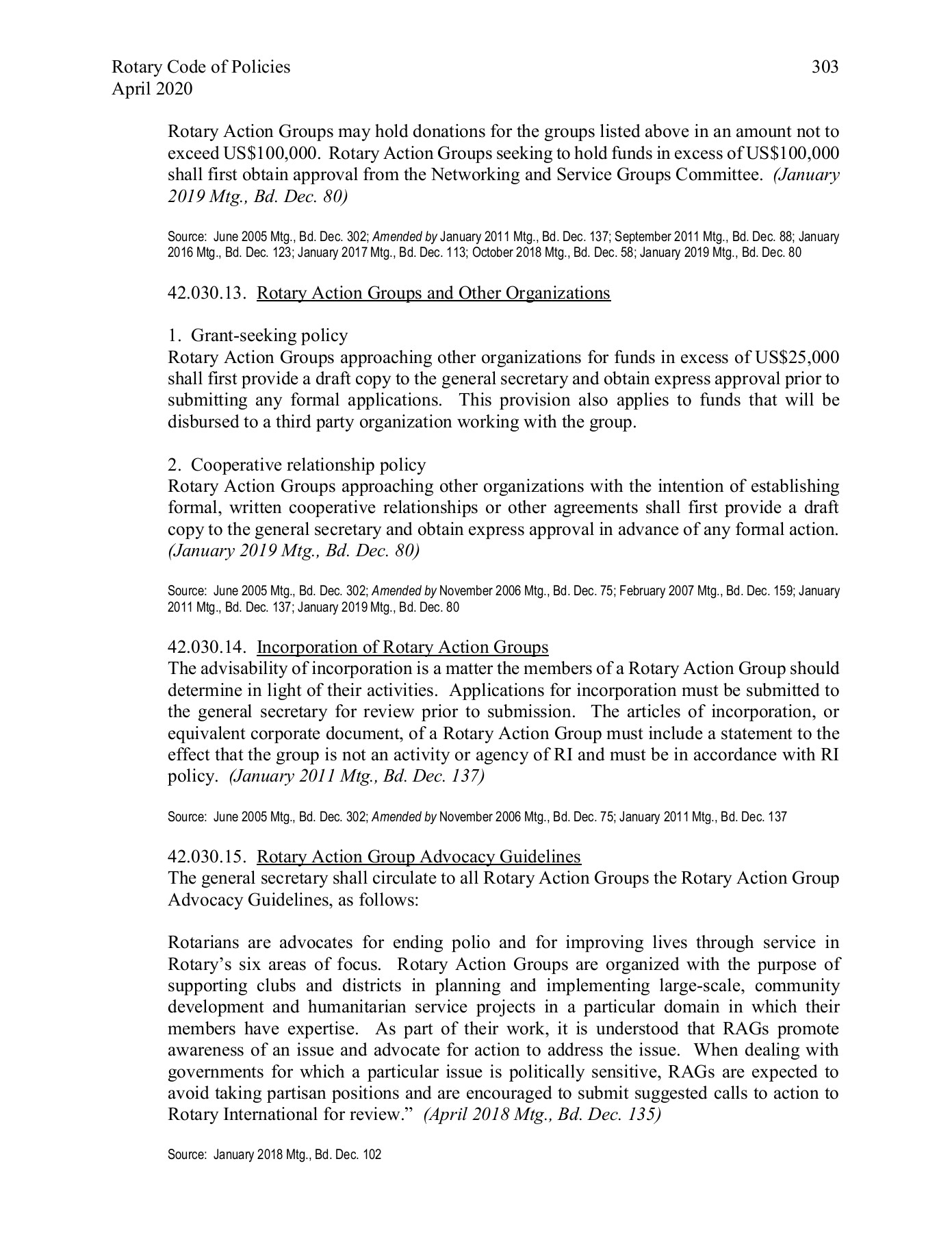 Rotary International Code of Policies ReachOut Page 319 Flip PDF