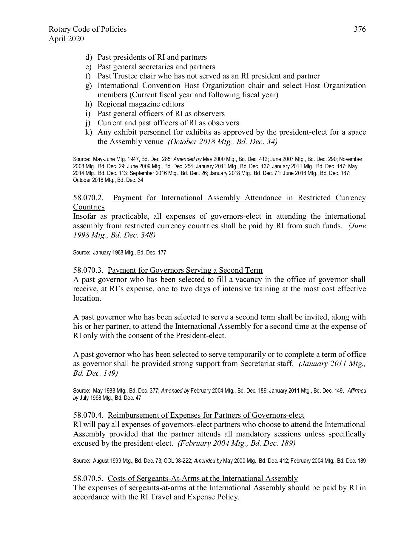 Rotary International Code of Policies ReachOut Page 392 Flip PDF