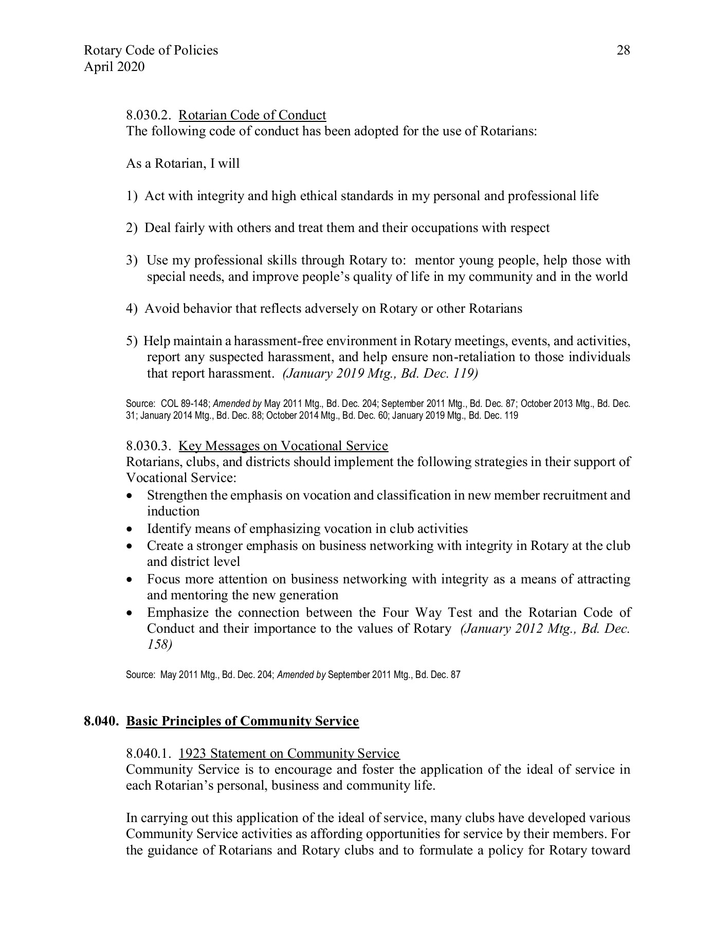 Rotary International Code of Policies ReachOut Page 44 Flip PDF