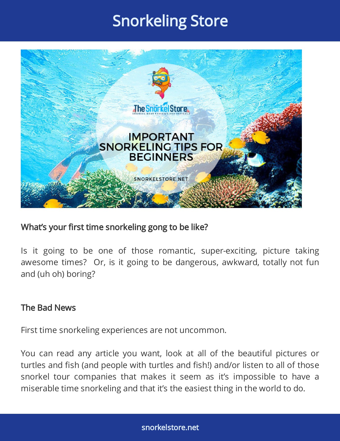 Snorkel Store The Snorkel Store Page 2 Flip PDF Online PubHTML5