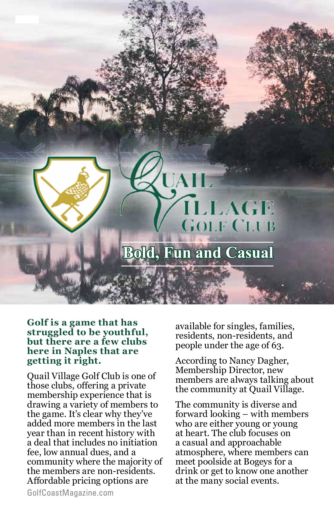 Quail Village Golf Club ryan Page 2 Flip PDF Online PubHTML5