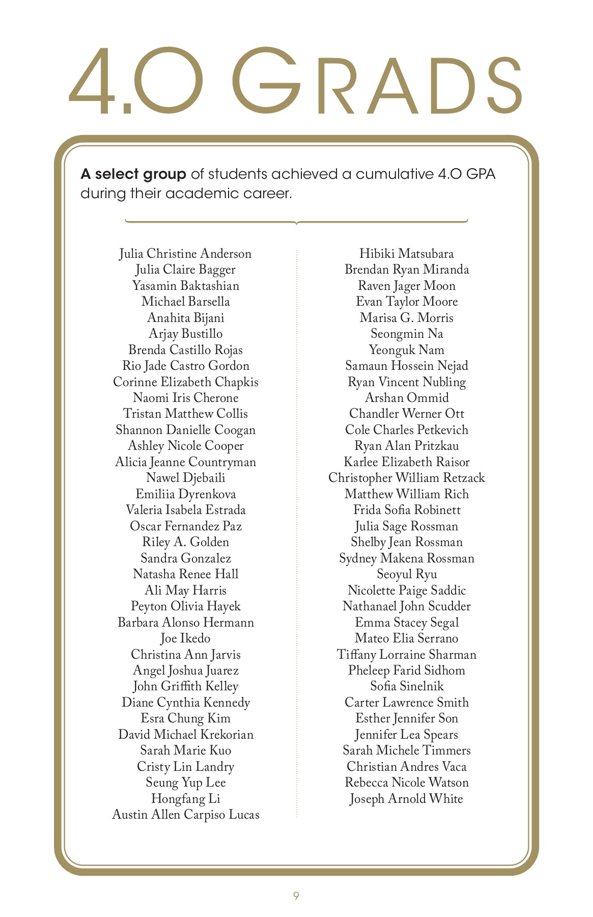 MiraCosta College 2020 Commencement Program MiraCosta College Page