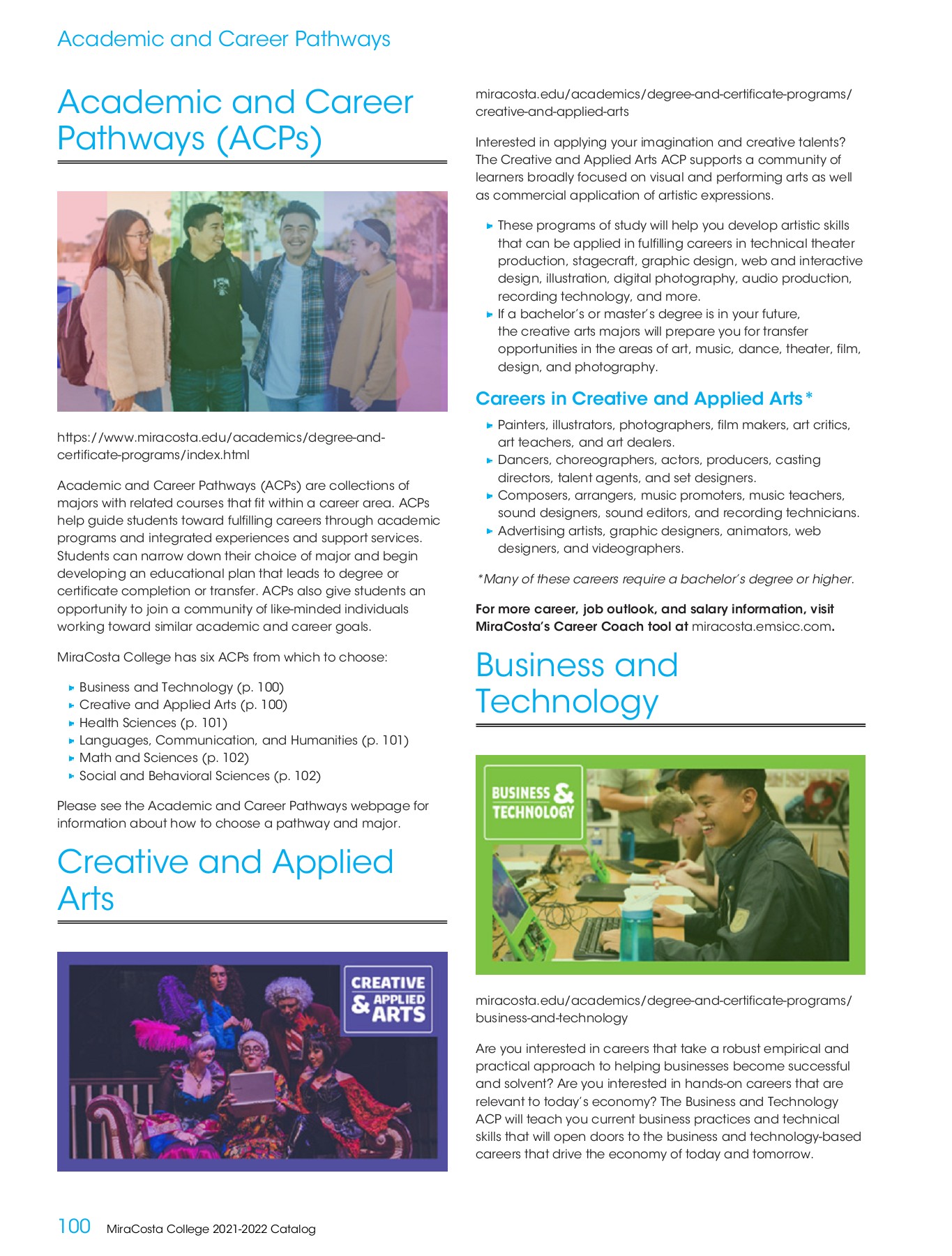 MiraCosta College 20212022 Catalog MiraCosta College Page 100