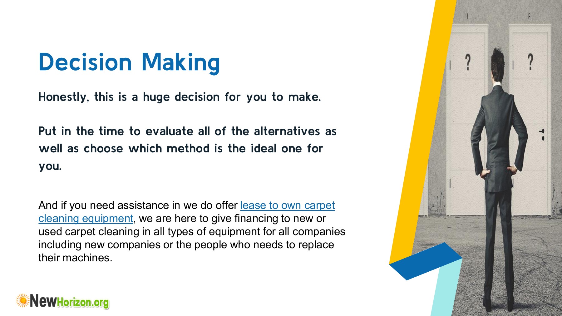 Lease to Own Carpet Cleaning Equipment newhorizon.serviceprovider