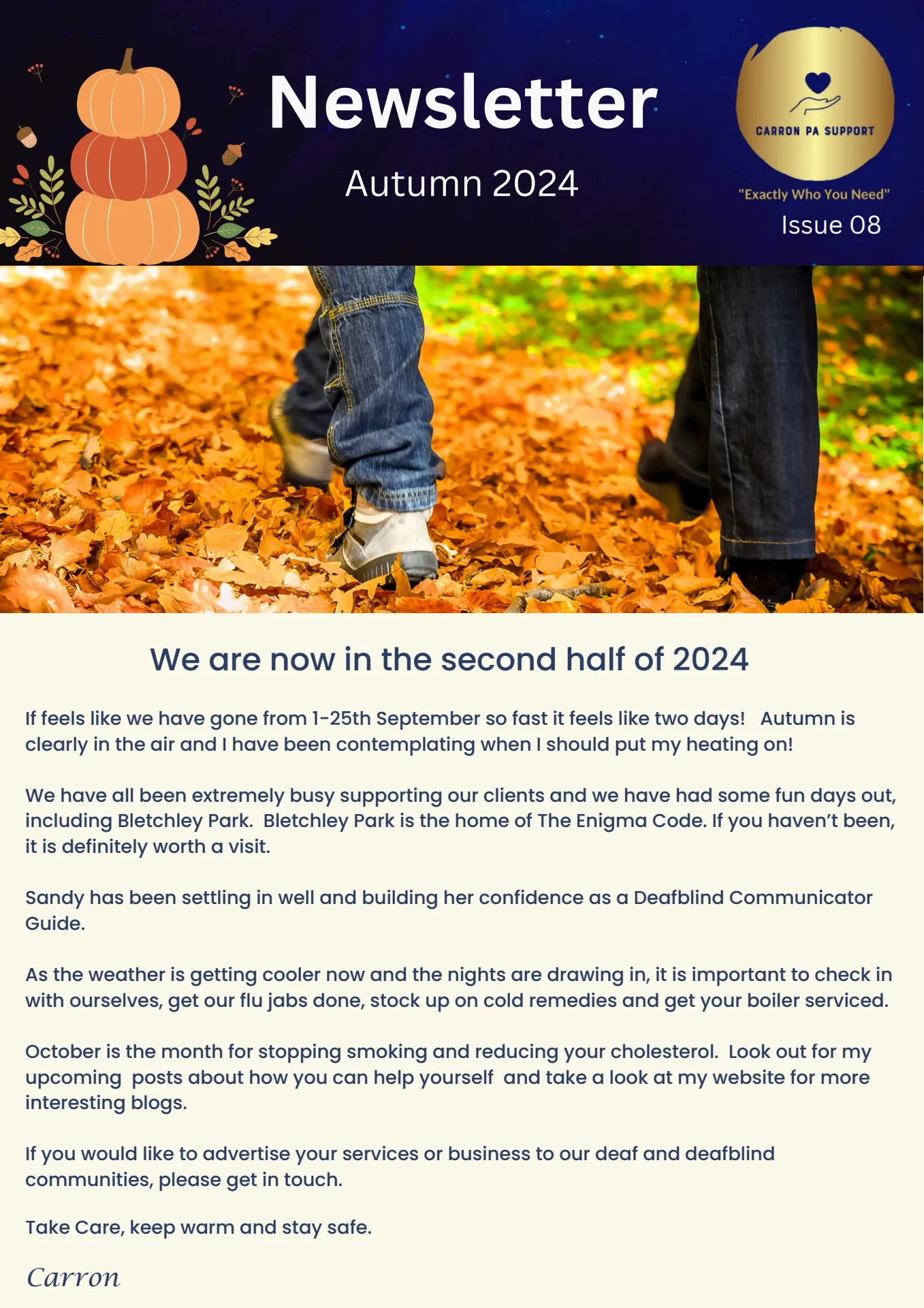 Autumn Newsletter 2024 - carron - Page 1 - 11 | Flip PDF Online | PubHTML5
