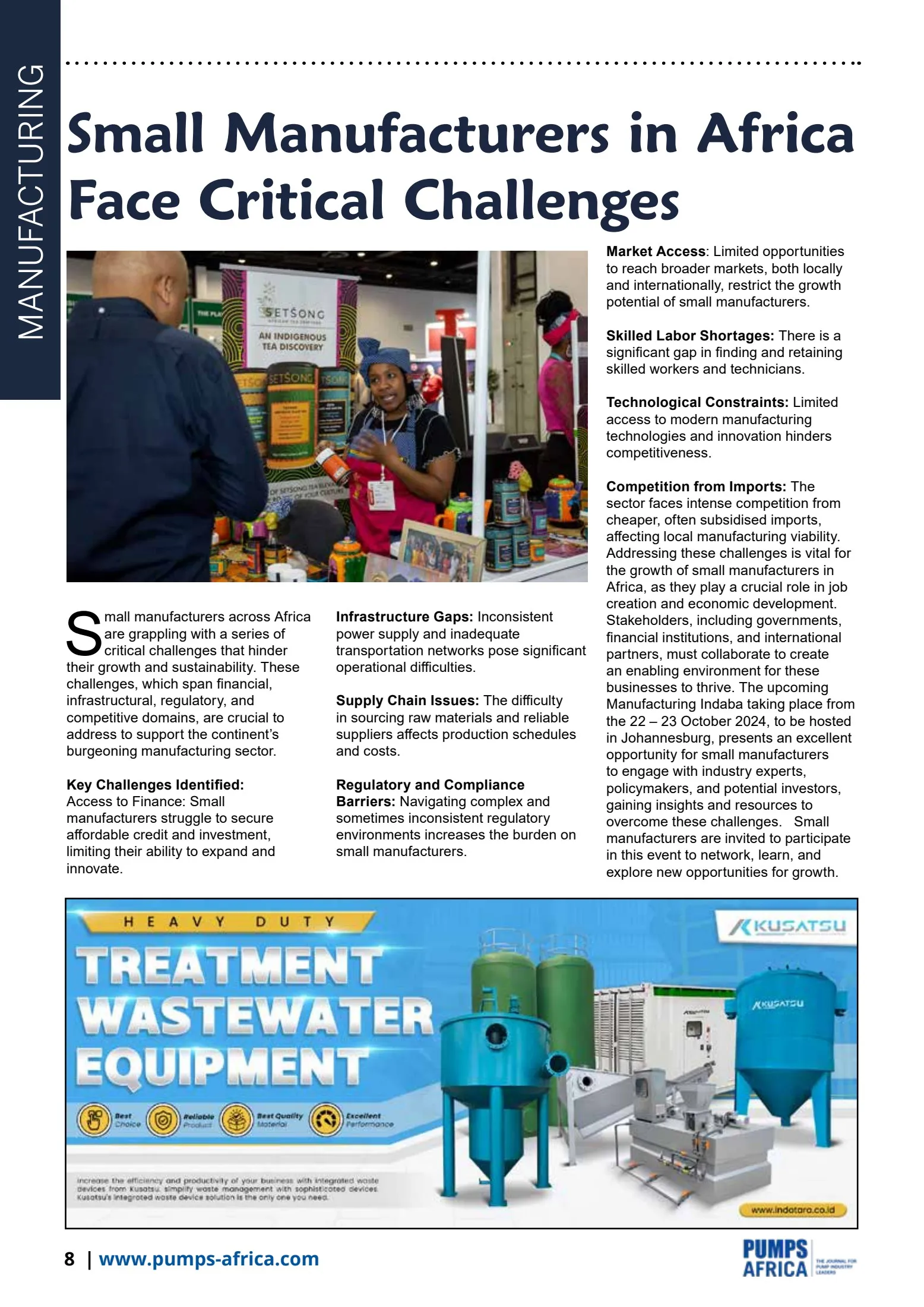 Pumps Africa October - December 2024 Digital Magazine - info - Page 10 ...