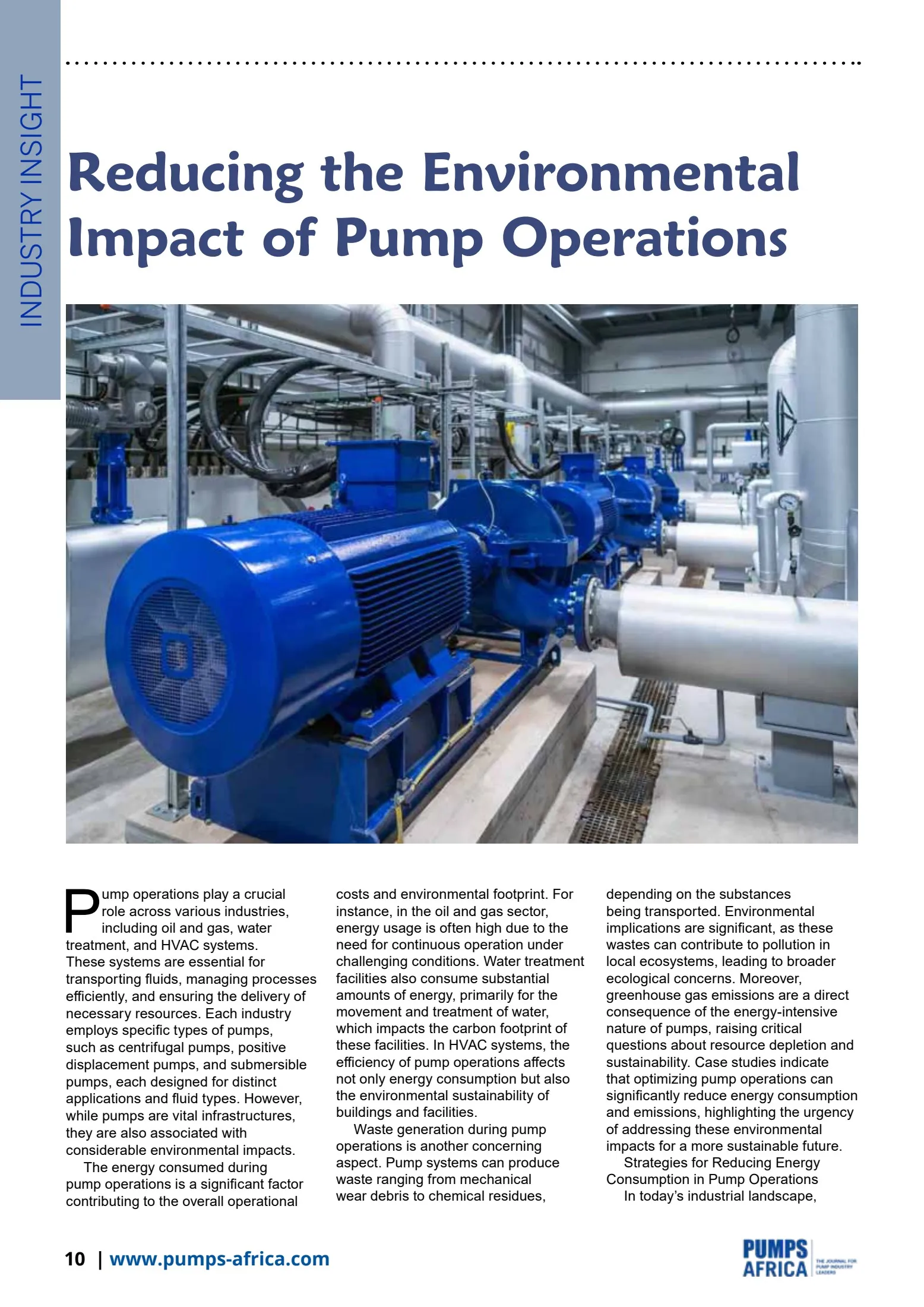 Pumps Africa October - December 2024 Digital Magazine - info - Page 12 ...