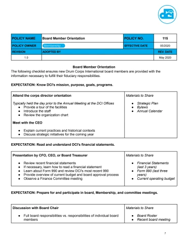DCI Policy Manual - January 2026
