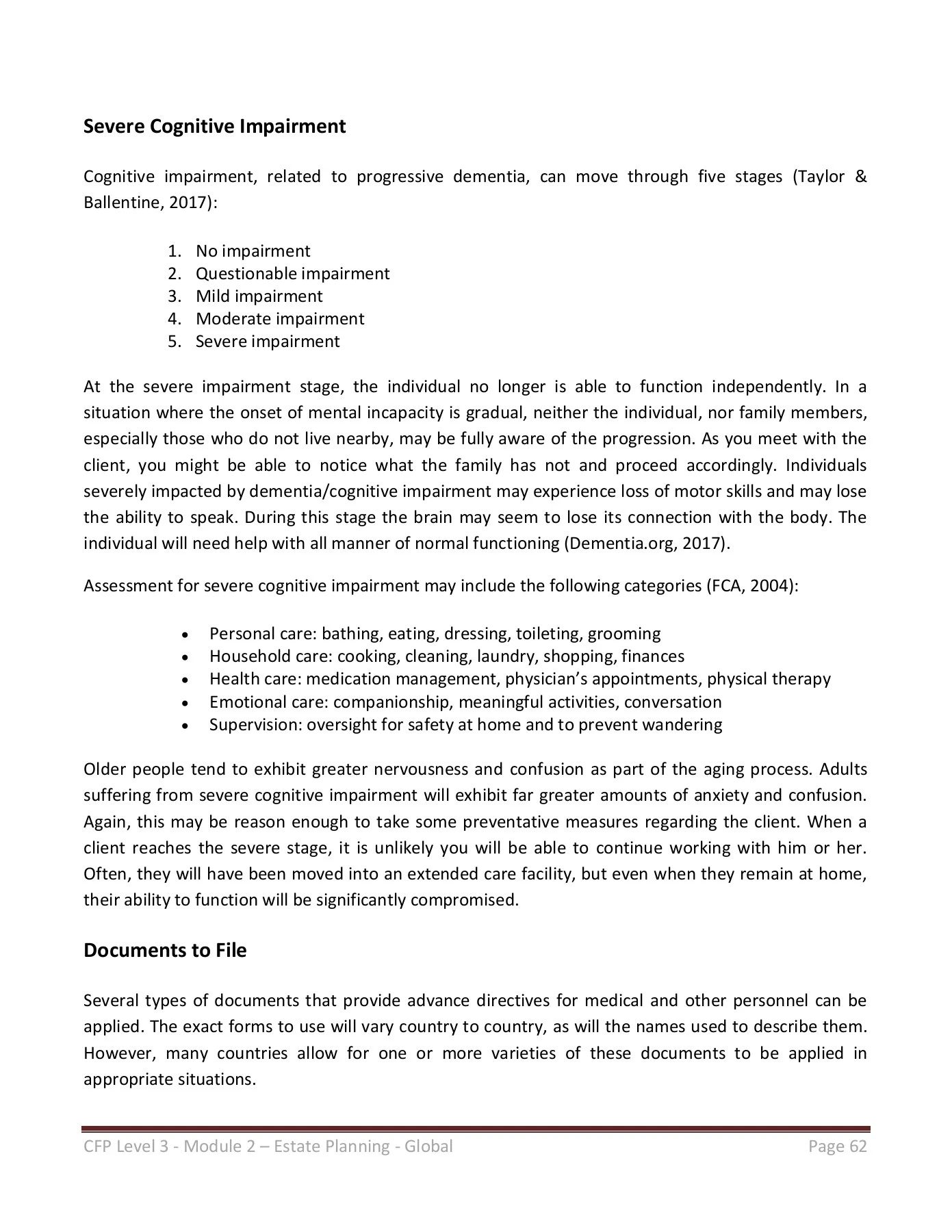 CFP – Level 3 – Module 2 : Estate Planning - International College of ...