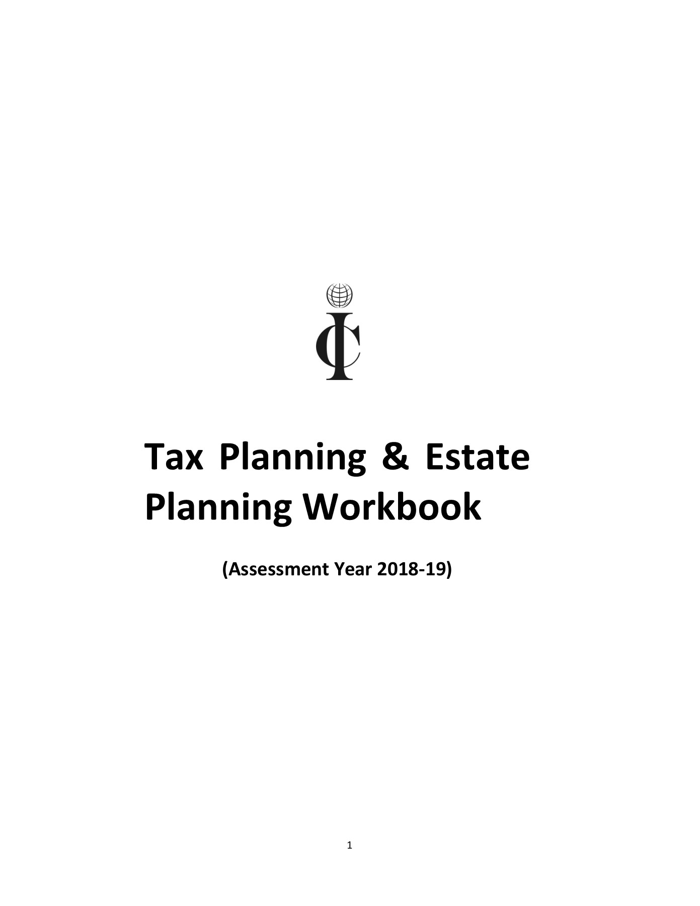 Tax Planning workbook International College of Financial Planning
