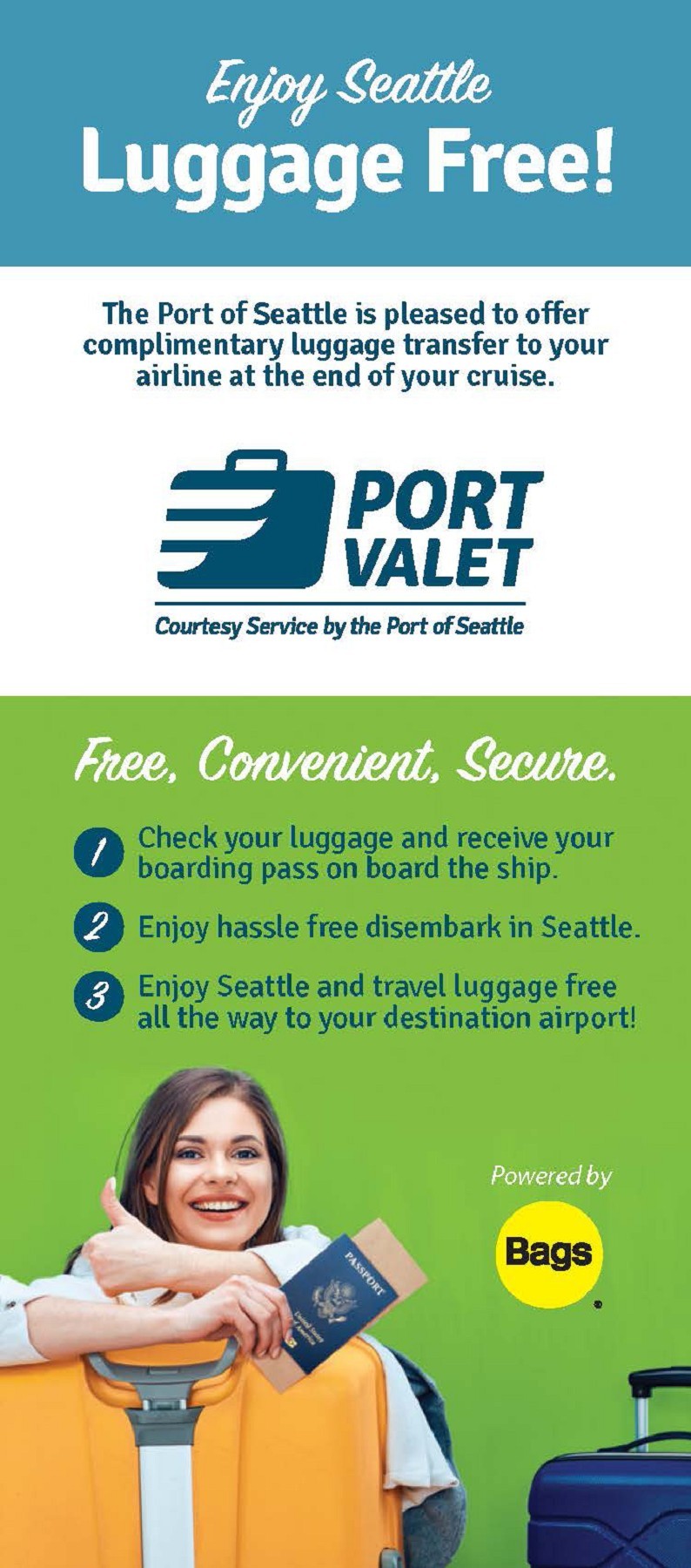 Port_Valet_Brochure_2018 Public Affairs, Port of Seattle Page 1 2