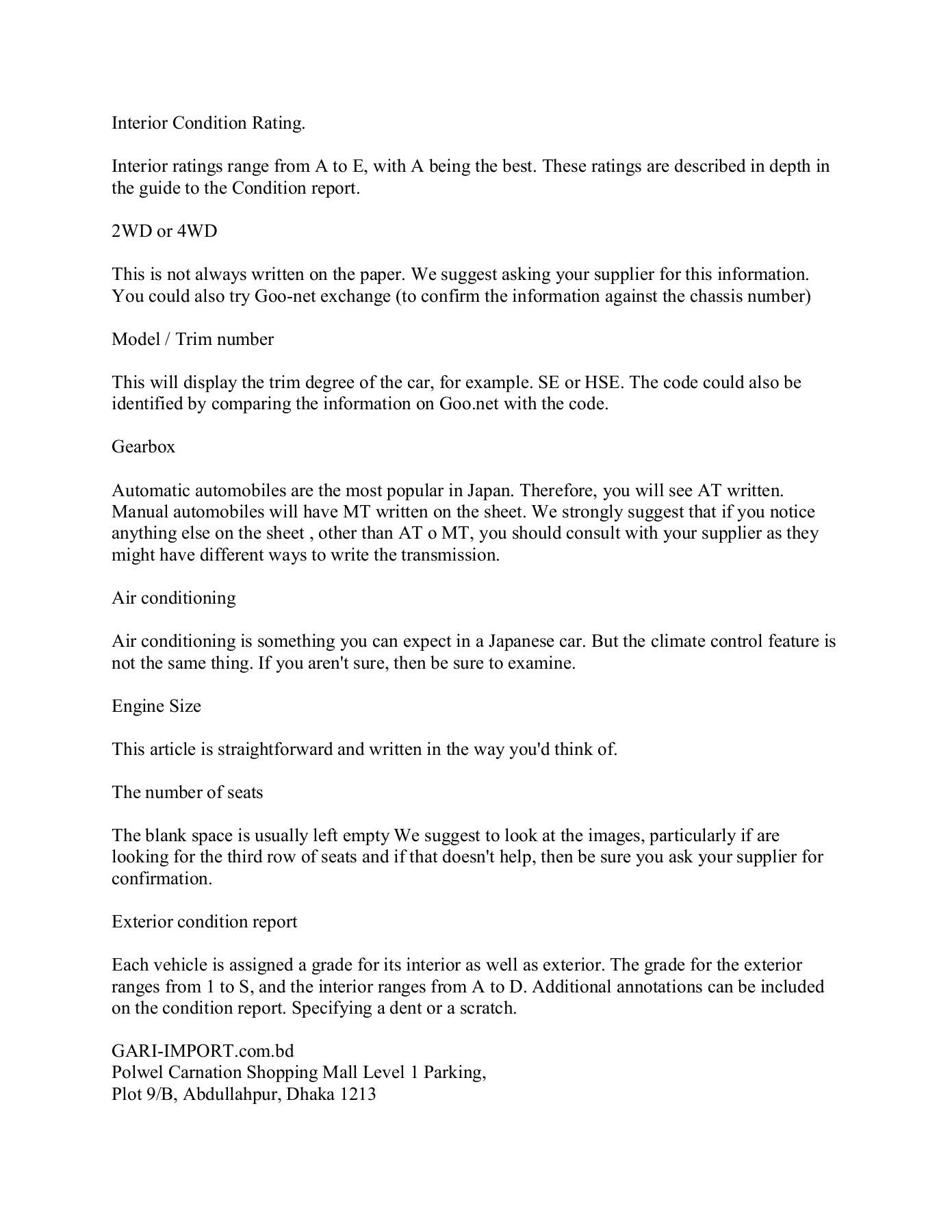 How To Understand A Japanese Car Auction Sheet Kylanders Page 2