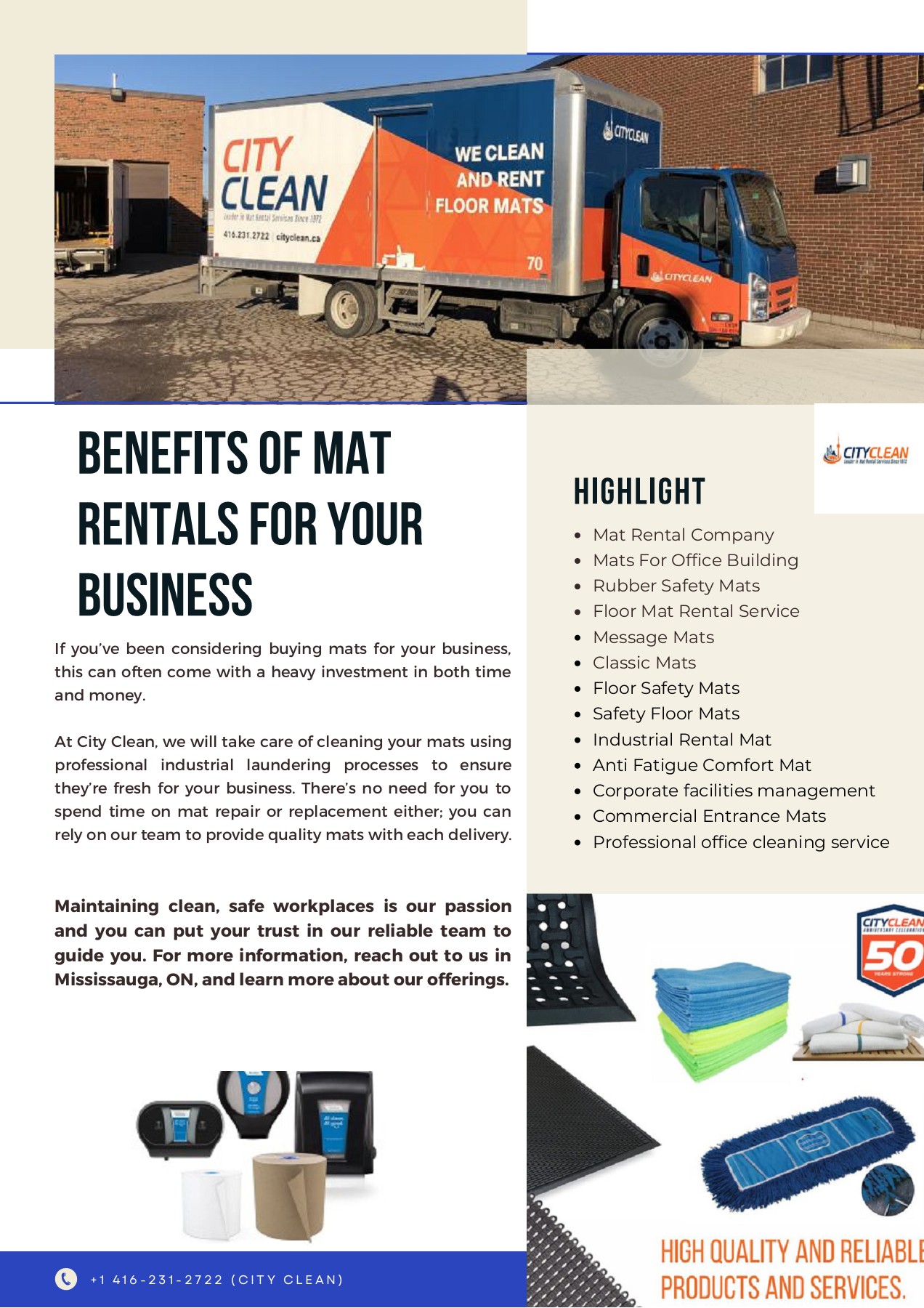Benefits of Mat Rentals for Your Business citycleancanada Page 1 3 Flip PDF Online