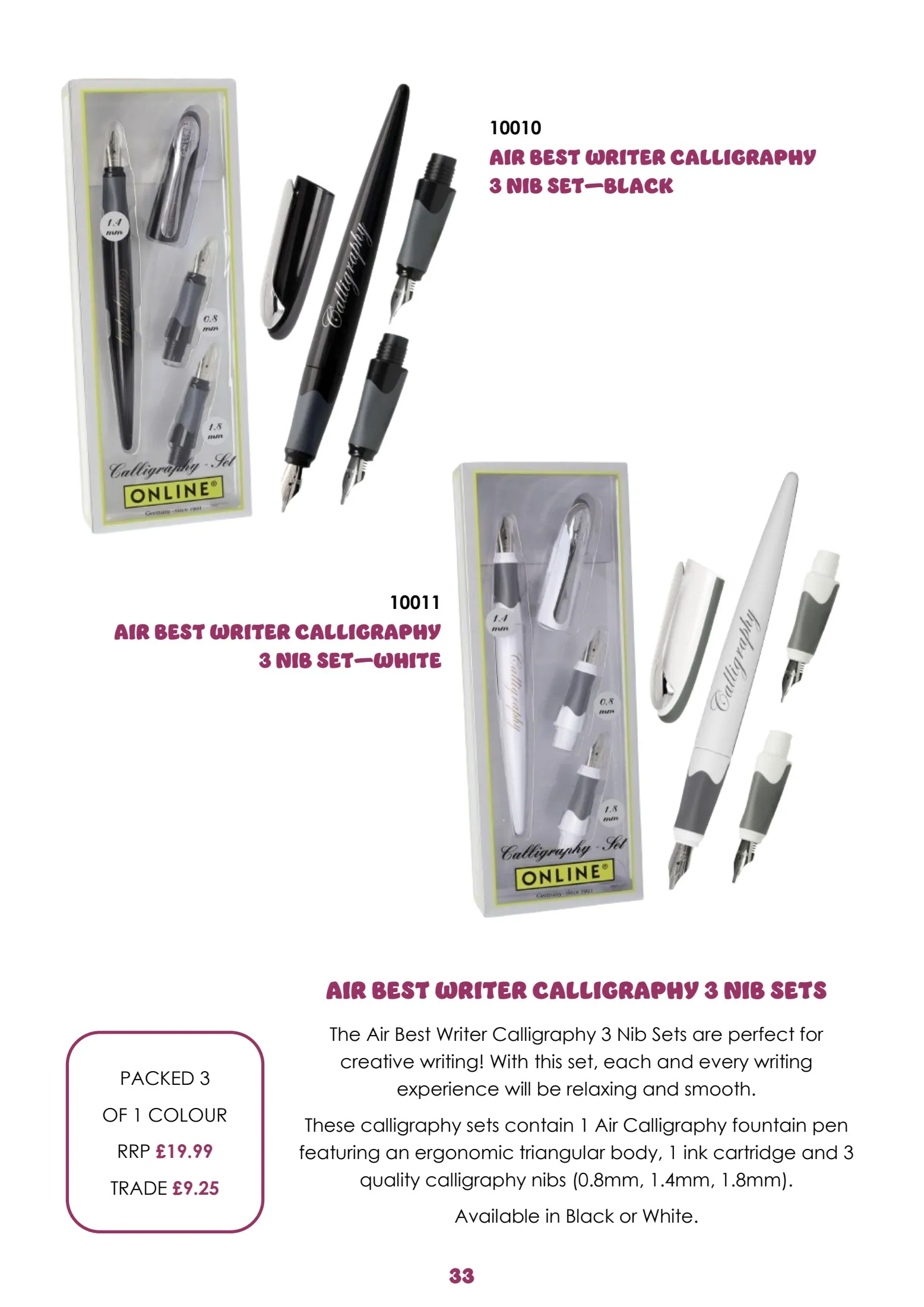 Pen Catalogue 2025 Issue 1 The Wholesale Stationery Company Page 33