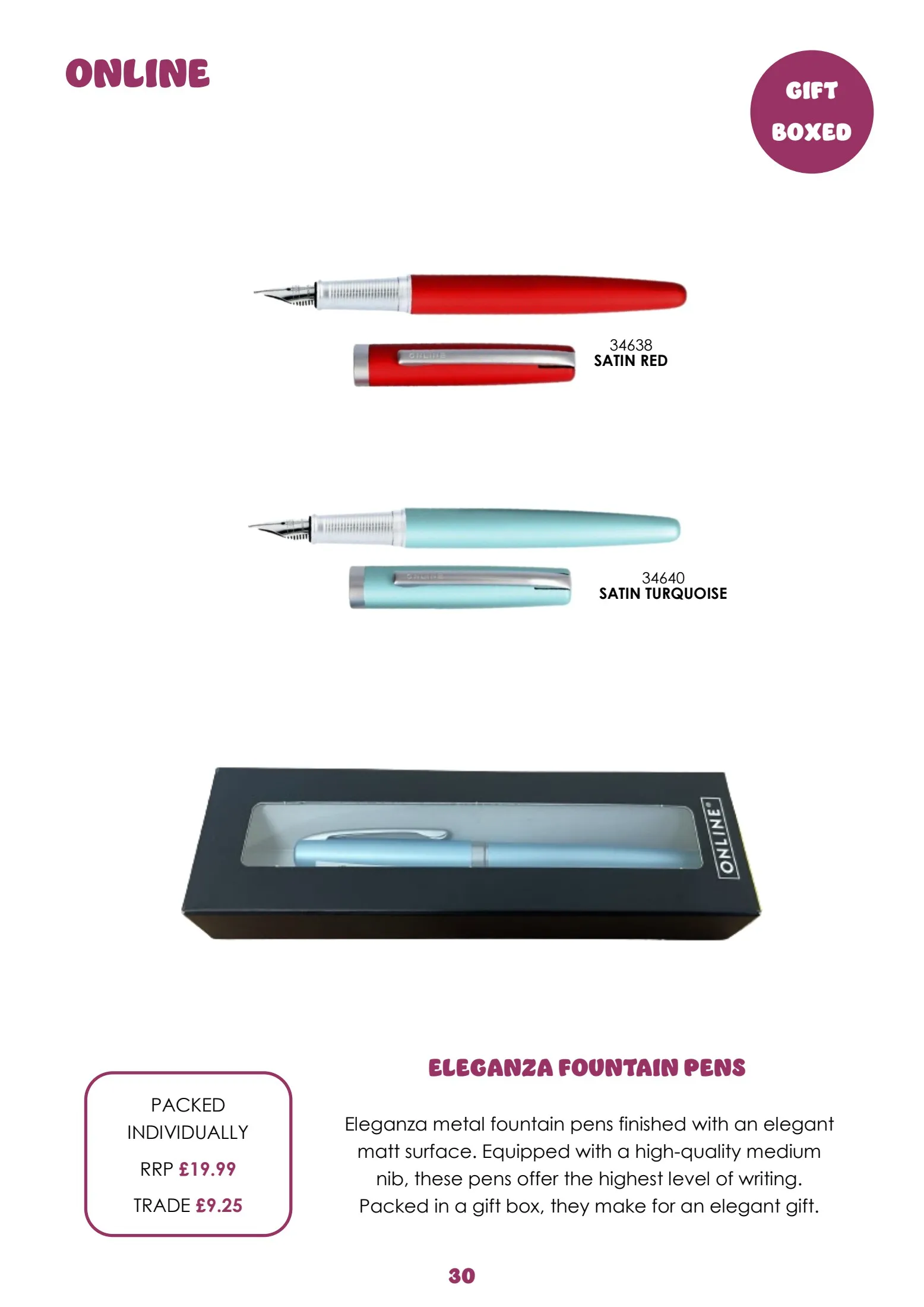 Pen Catalogue 2025 Issue 1 The Wholesale Stationery Company Page 30