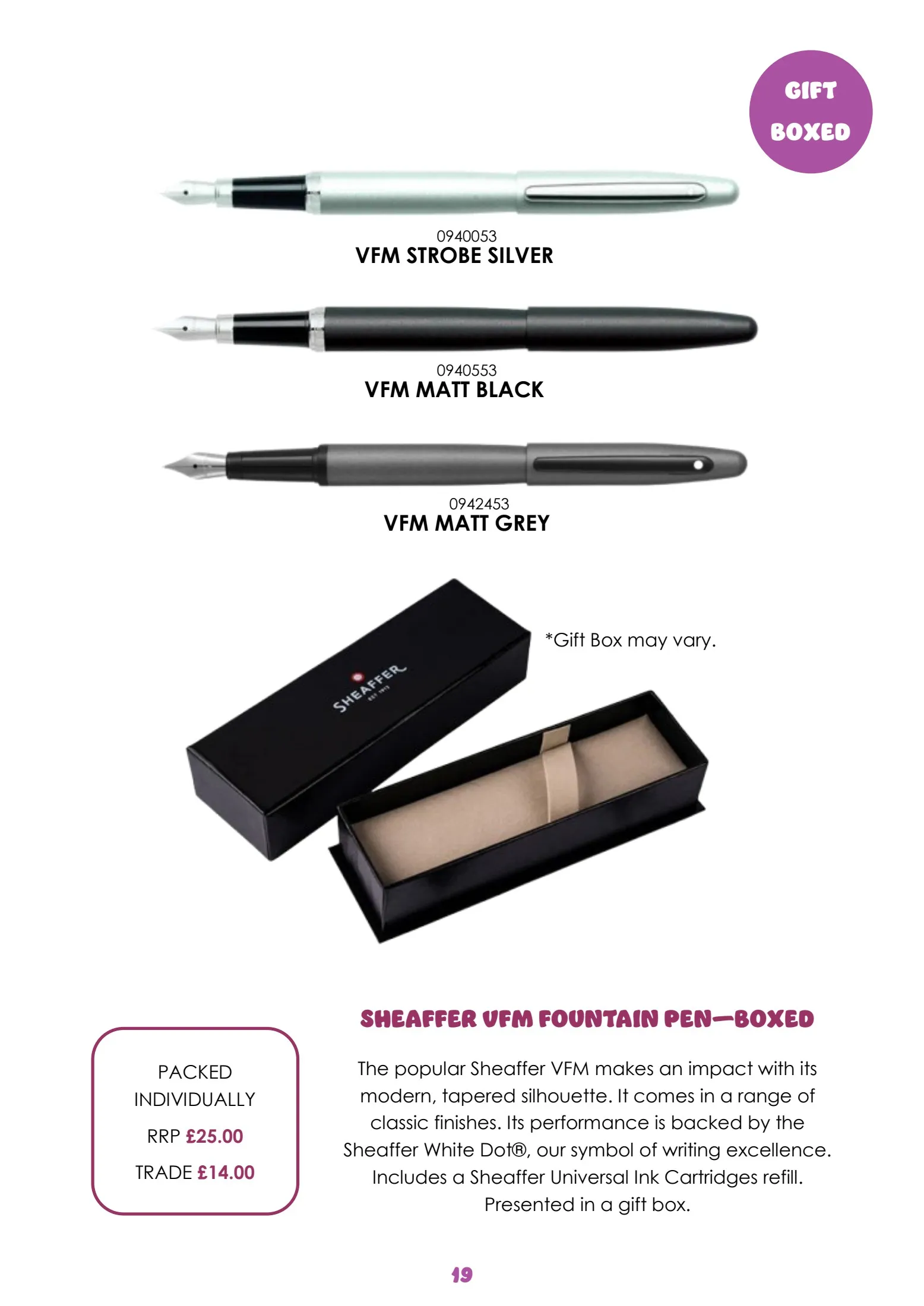 Pen Catalogue 2025 Issue 1 The Wholesale Stationery Company Page 19