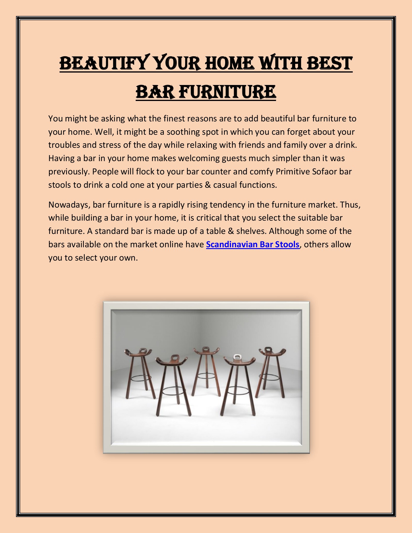 Beautify Your Home With Best Bar Furniture goldwood byboris Page 1