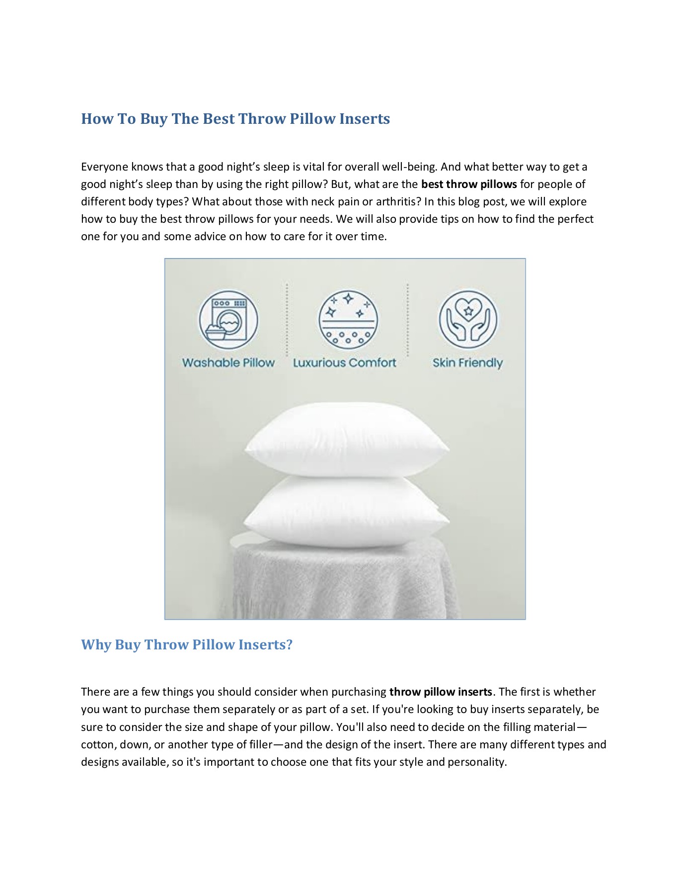 How To Buy The Best Throw Pillow Inserts rachel jones Page 1 3