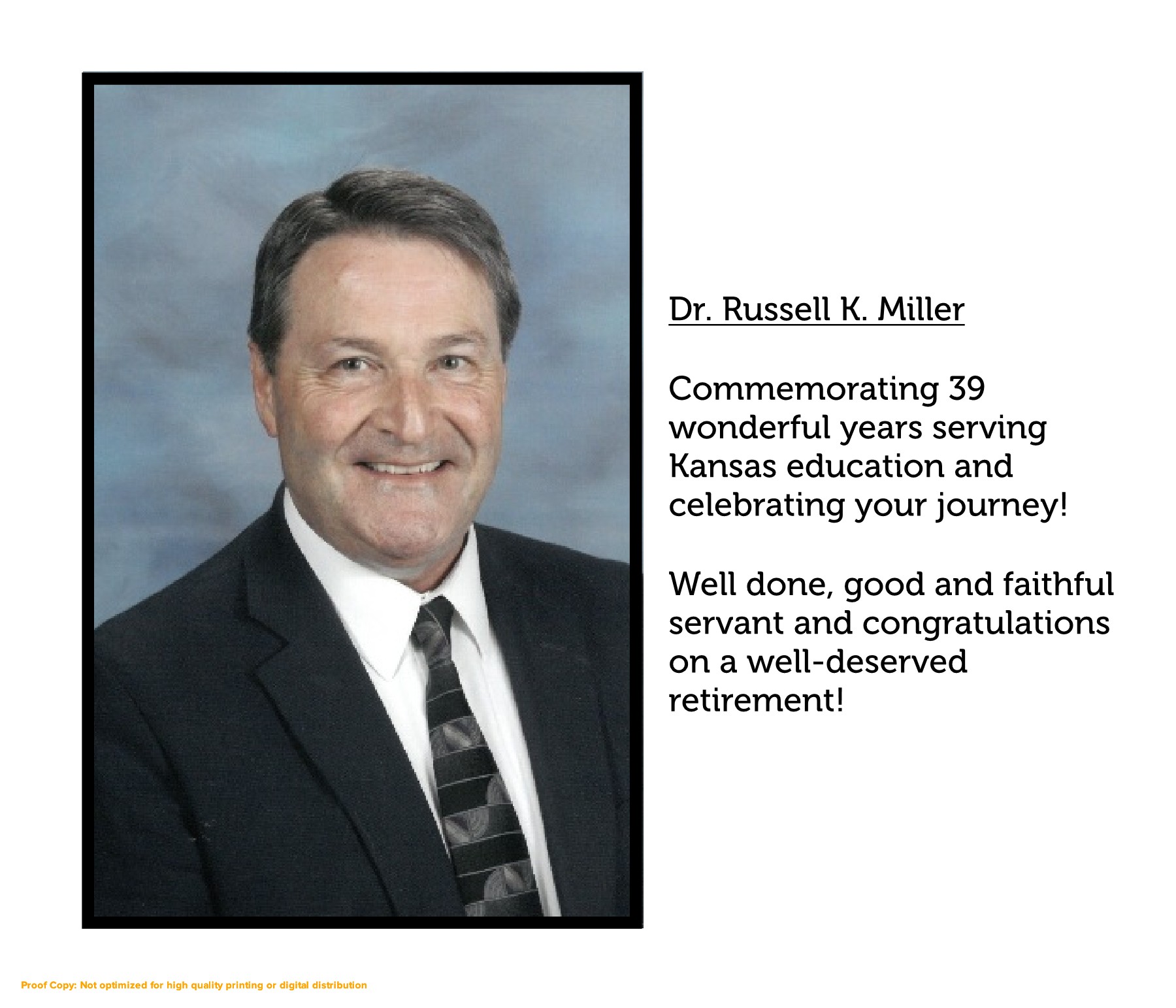 Dr. Miller's Retirement Yearbook rmiller6460 Page 1 36 Flip PDF