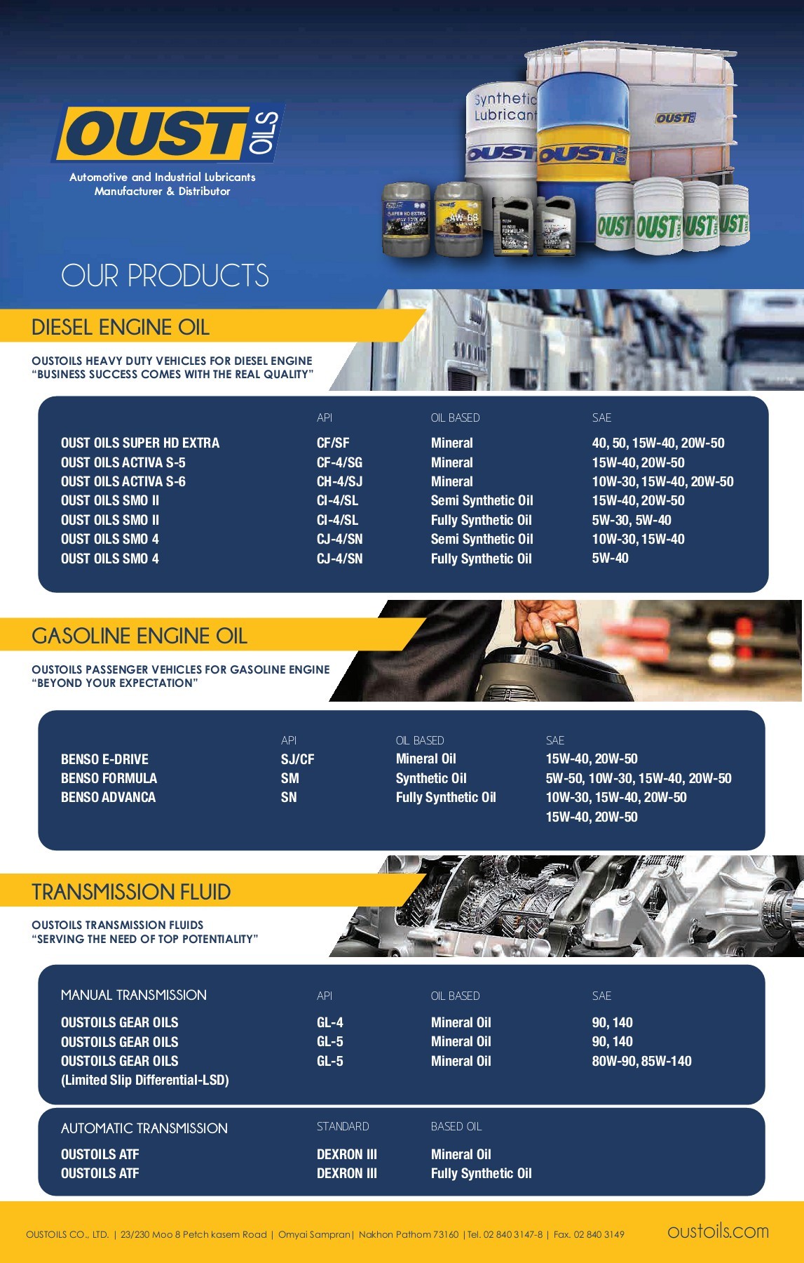 Oust Oils Product Catalogue Digital version trairong Page 2