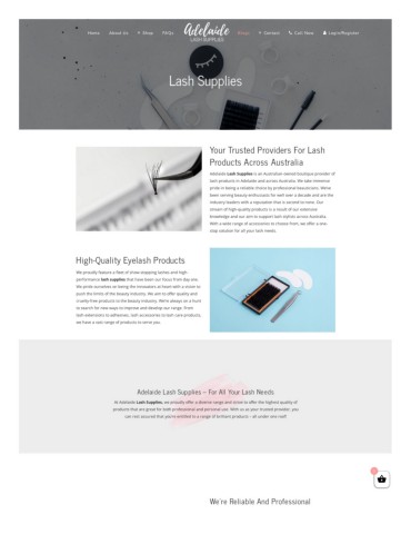 LashSuppliesisanAustralianownedboutiqueprovideroflashproductsinAdelaideandacrossAustraliaWetakeimmenseprideinbeingareliablechoicebyprofessionalbeauticians
