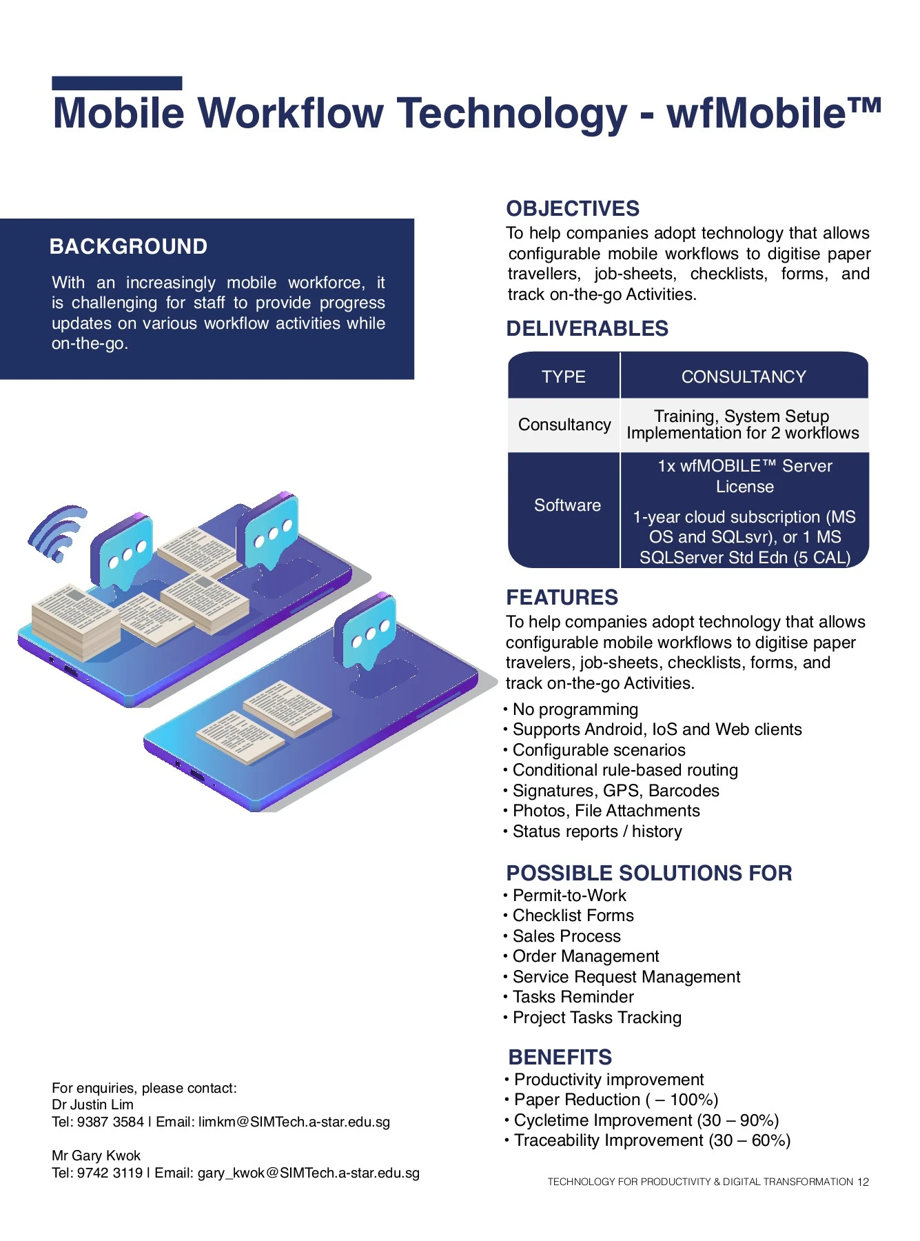 Mobile Workflow Technology - wfMobile™ - SIMTech - Page 1 - 1 | Flip ...