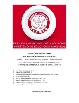 02 Acuerdo de La Habana - Participación política Apertura democrática