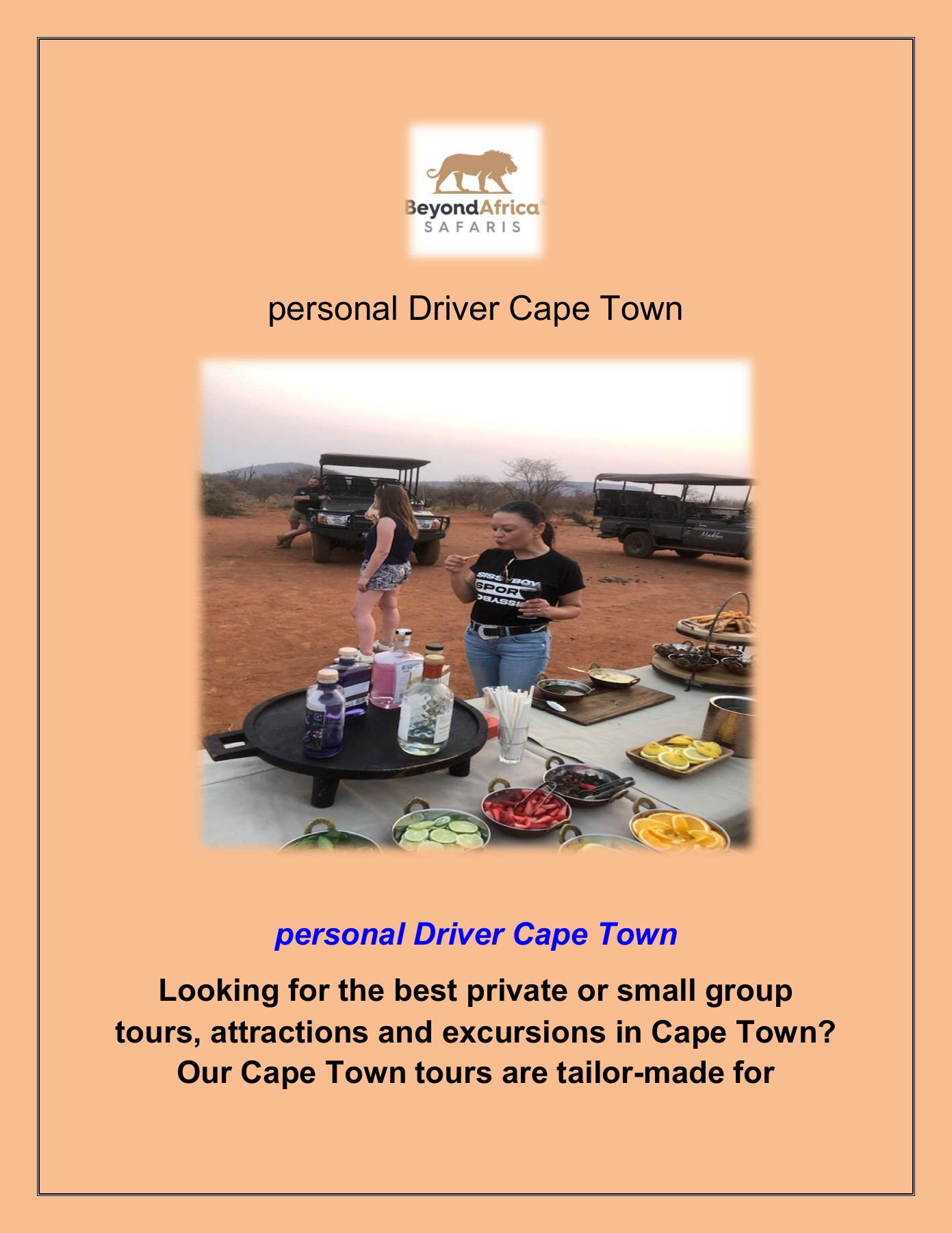 personal Driver Cape Town Kabura Travel & Tours Page 1 2 Flip