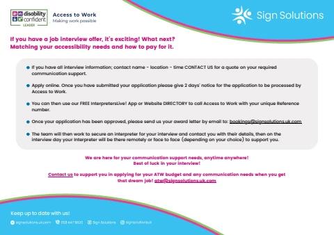 Communication support for an Interview (ATW)