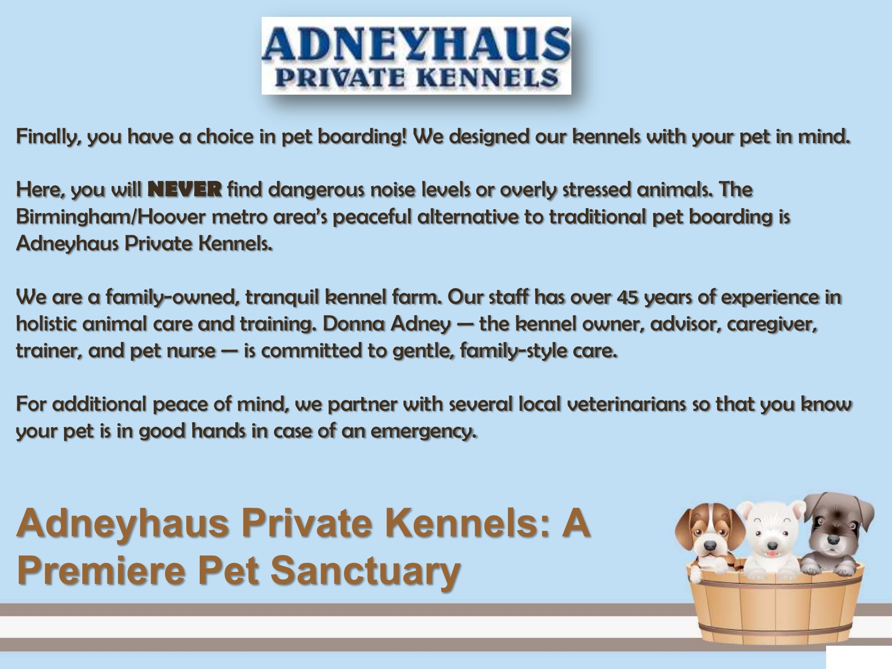 Alabama dog boarding adneyhauskennels Page 1 6 Flip PDF Online